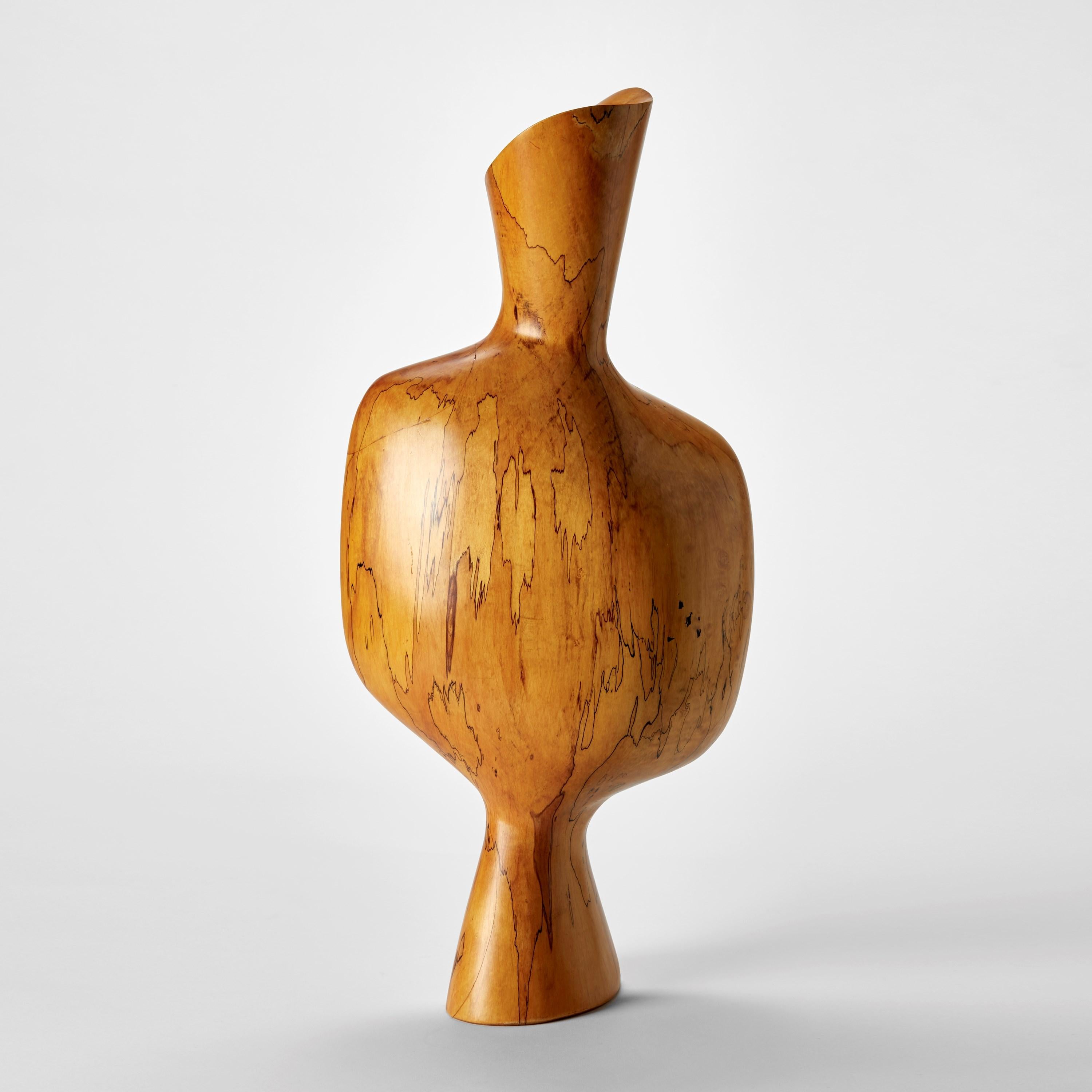 Britannico Ki 0.1, una scultura astratta in legno di prugna di Donald Baugh in vendita