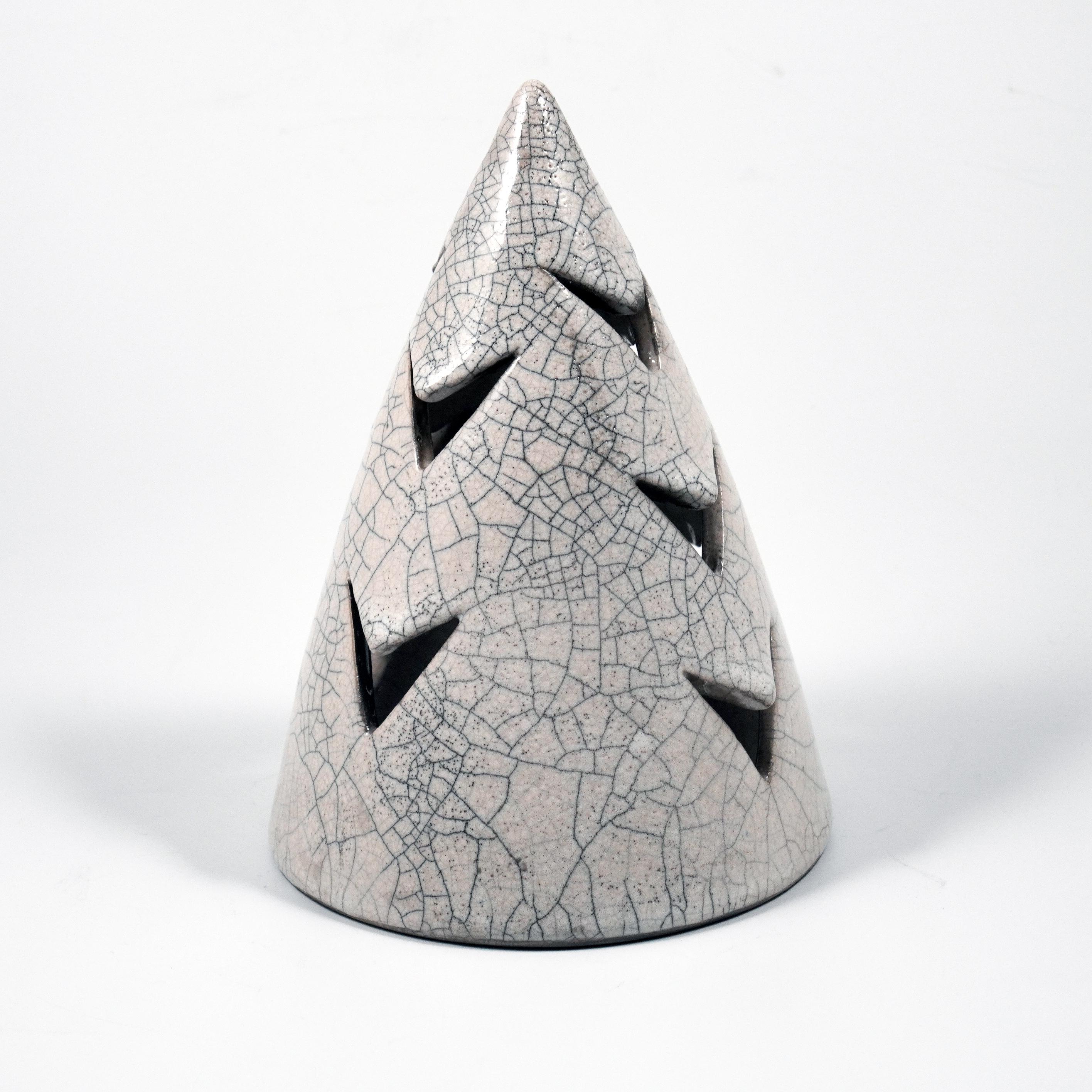 Malese Set decorativo per albero di Natale e copri-candela di Ki - Whiting, bianco e crepato in vendita