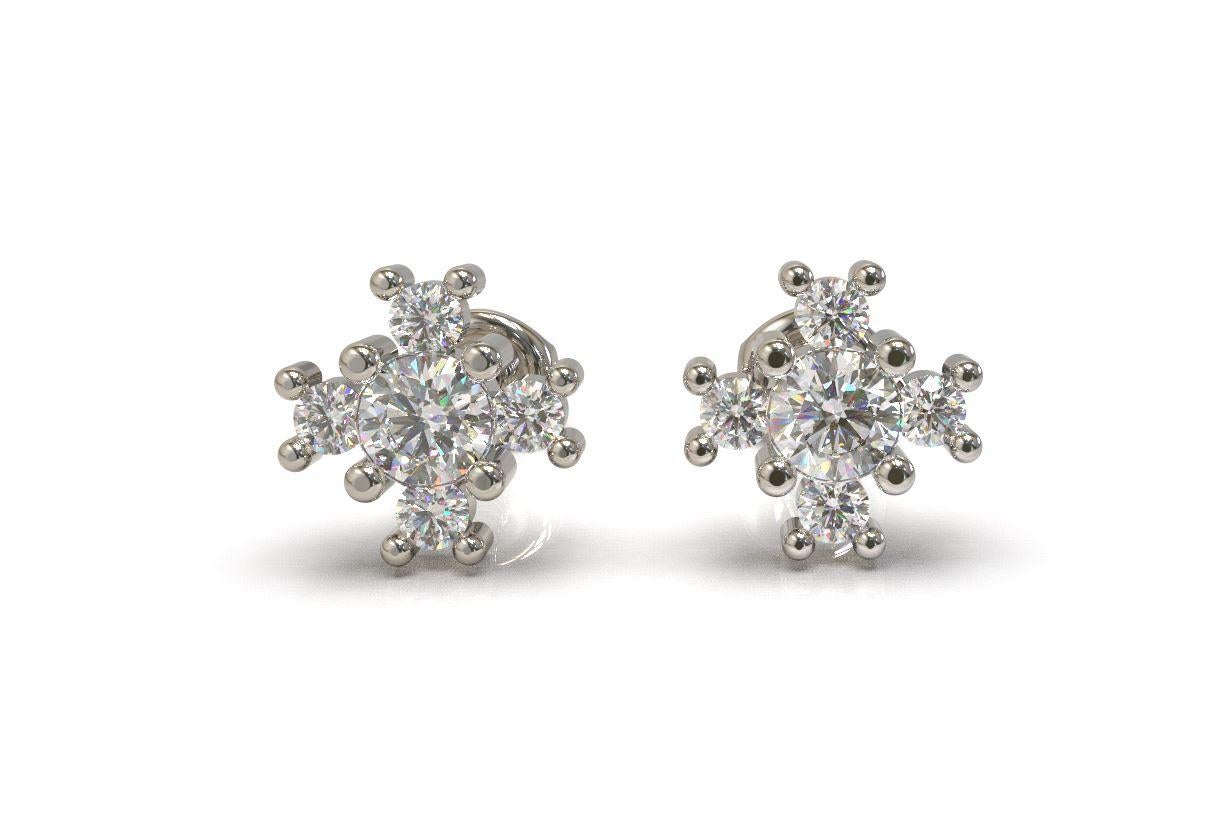 Bianca Diamante Earrings

The perfect complement to any lady. These gorgeous diamond stud earrings are claw set, simple and elegant. These earrings are threaded screw back. 

Round  diamonds: G colour, SI & Pique clarity  0.36ct total diamond