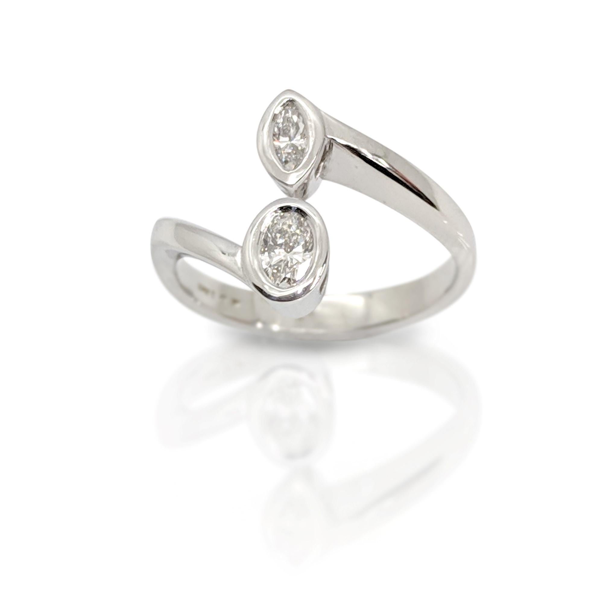 two diamond ring design