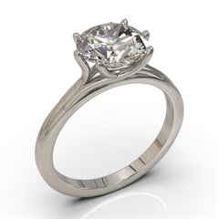Kian Design Platinum 1.85 Carat GIA Round Brilliant Cut Diamond Engagement Ring