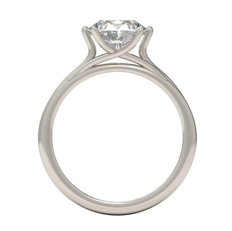 Kian Design Platinum 1 85 Carat GIA Round Brilliant Cut 