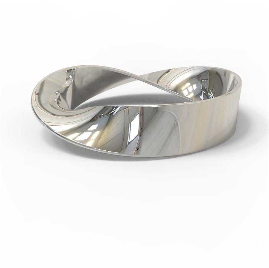 Kian Design Sterling Silver Twisted Bangle In New Condition In South Perth, AU
