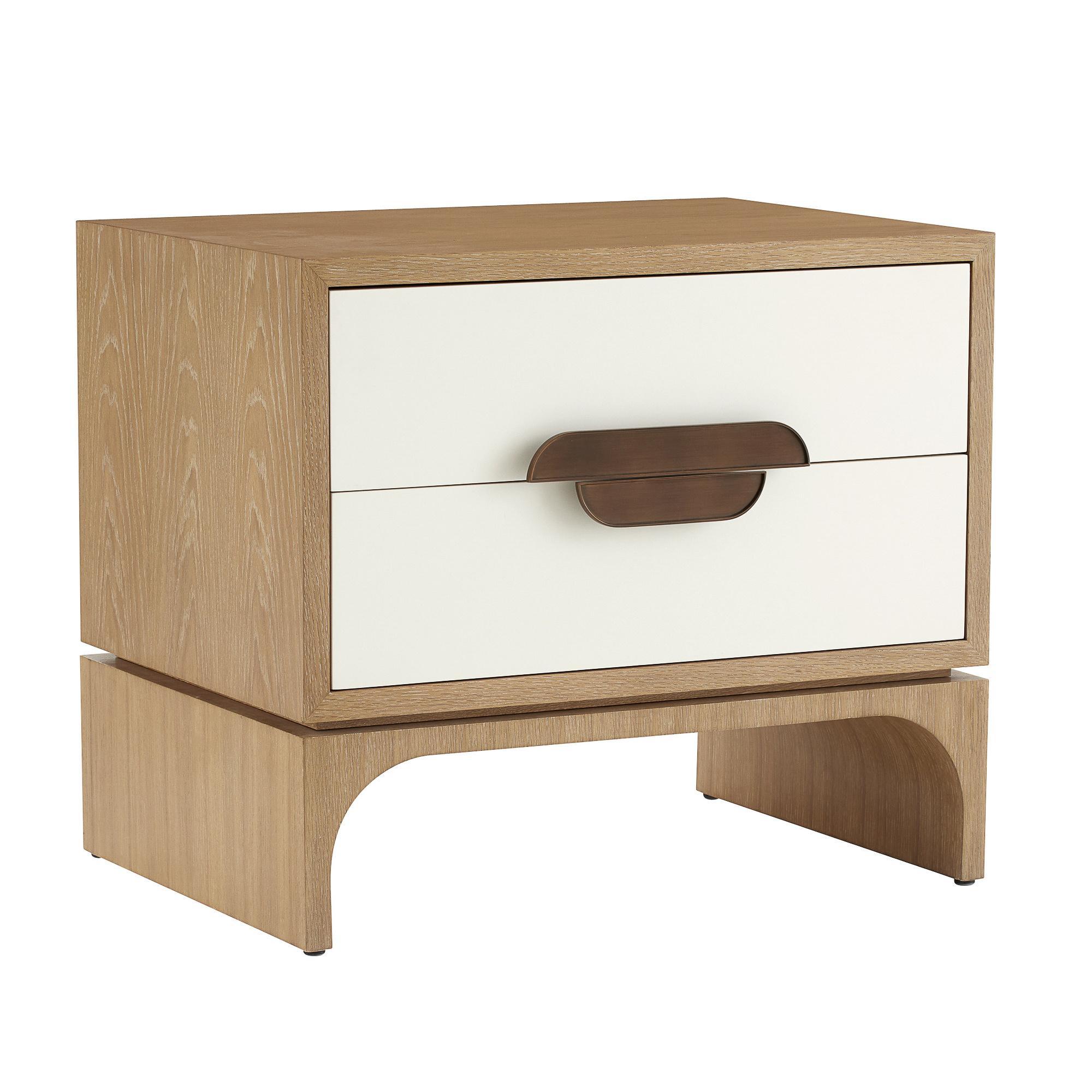 Tavolino Kianna FIS05 - Bianco, Laccato, Oak, Ottone in vendita 5