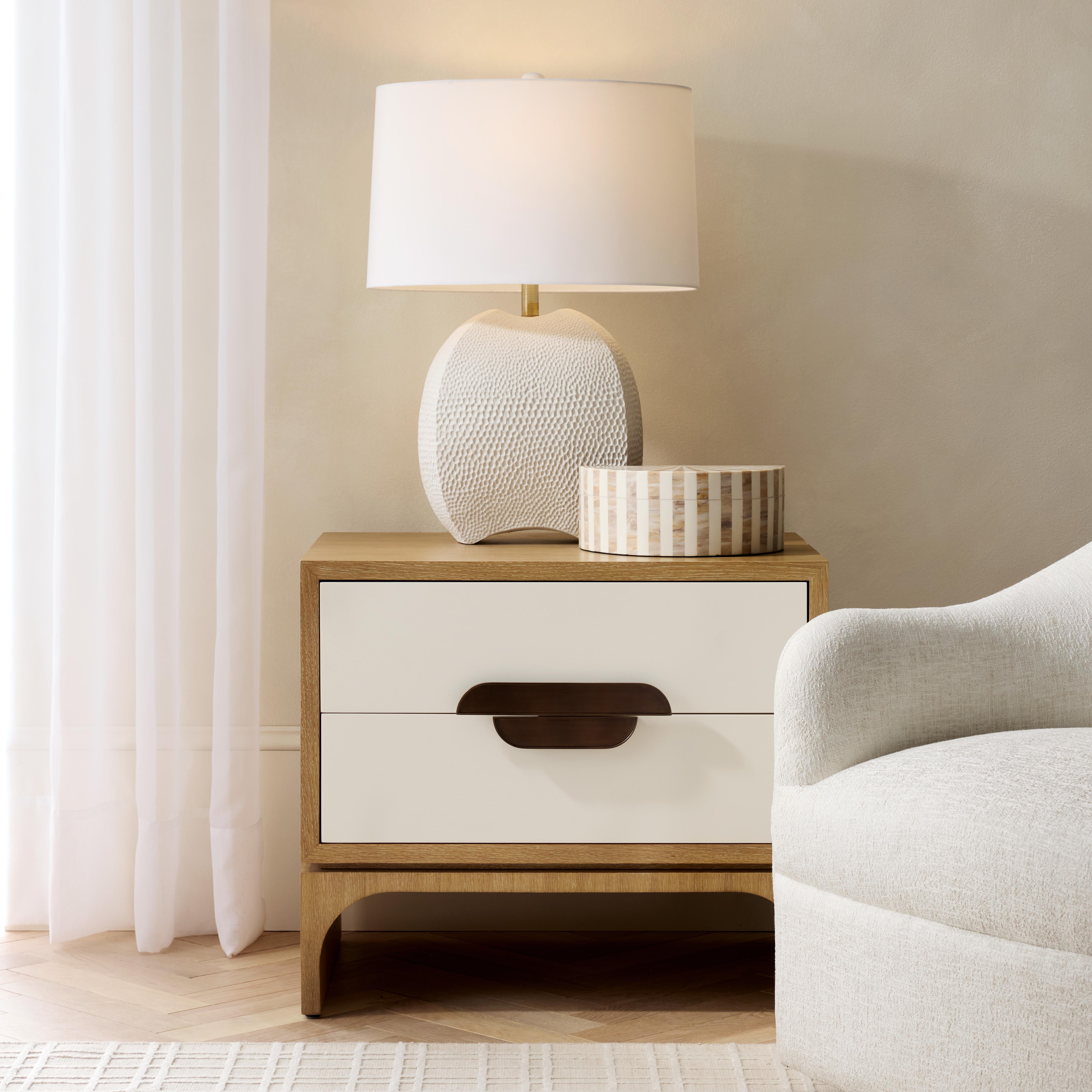 Tavolino Kianna FIS05 - Bianco, Laccato, Oak, Ottone in vendita 7