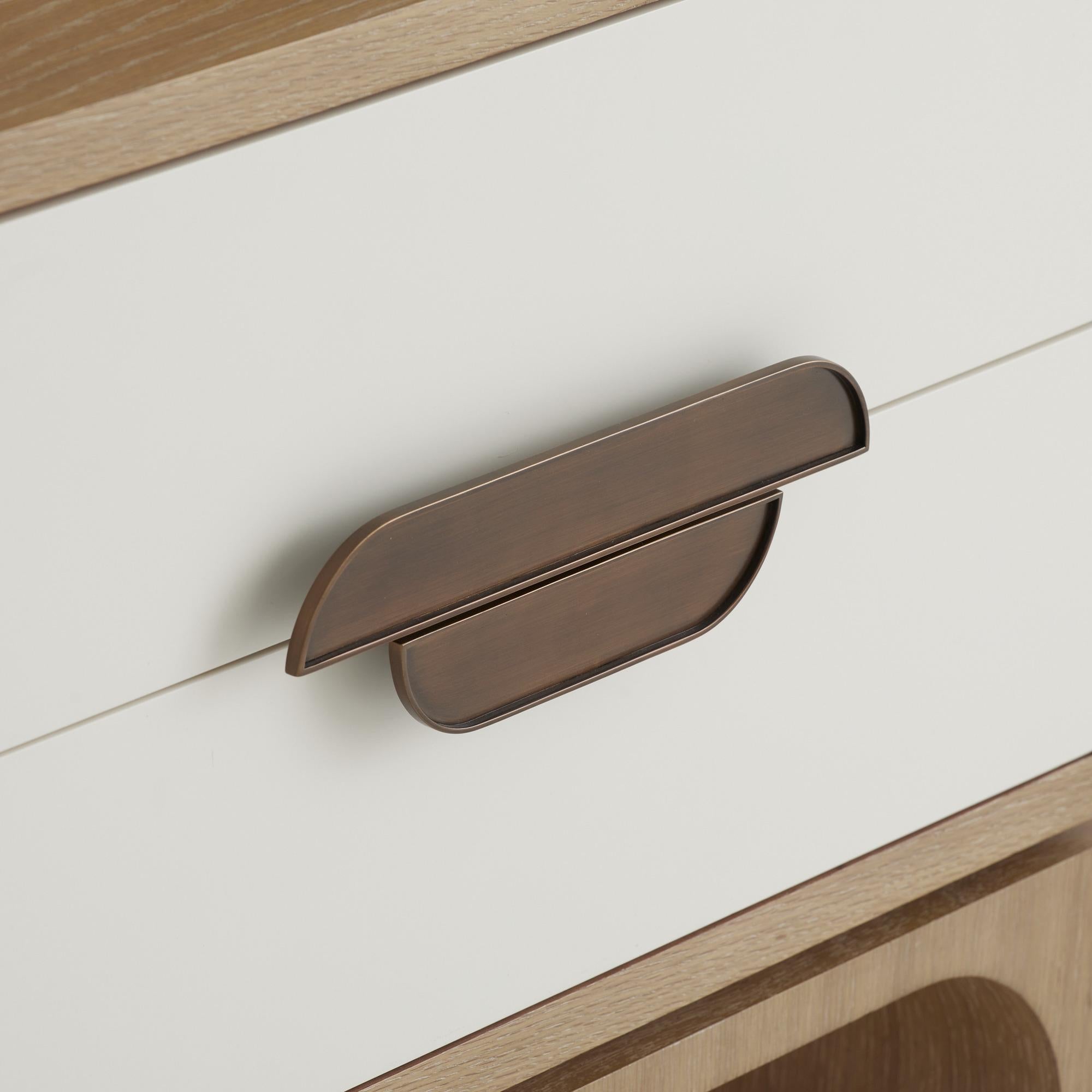Tavolino Kianna FIS05 - Bianco, Laccato, Oak, Ottone in vendita 1