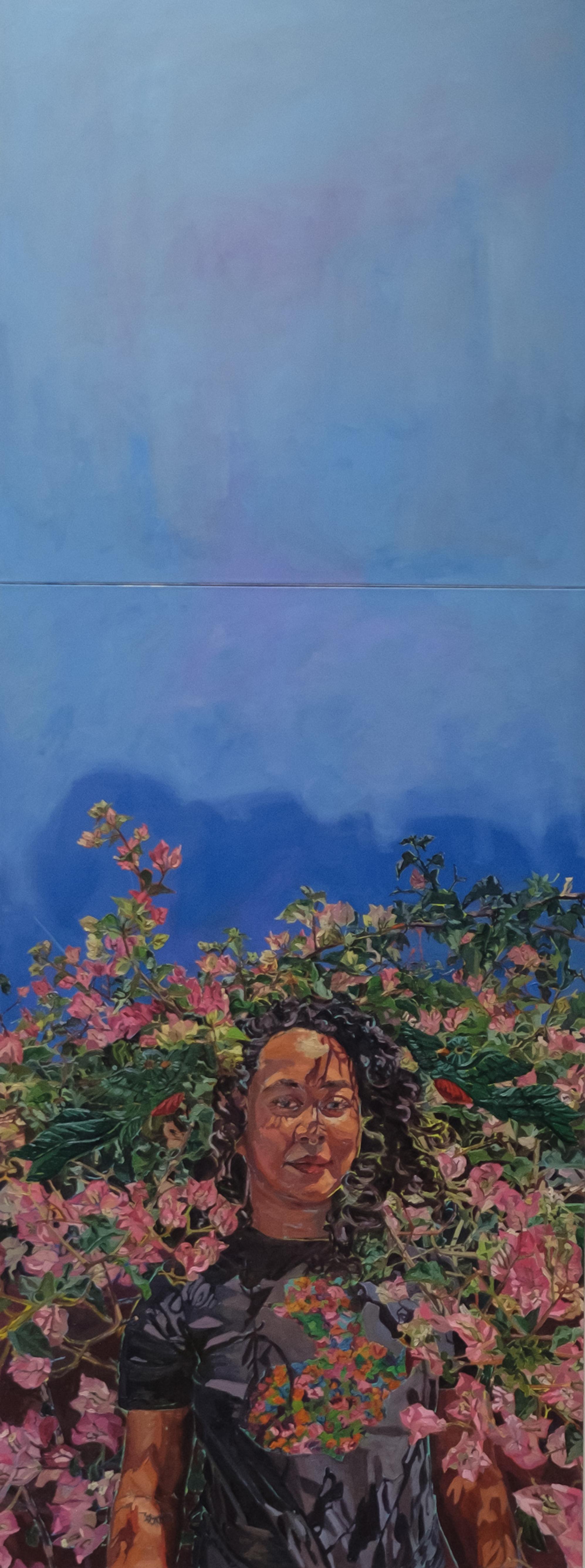 Kiara Aileen Machado Figurative Painting – Jenny la Colocha