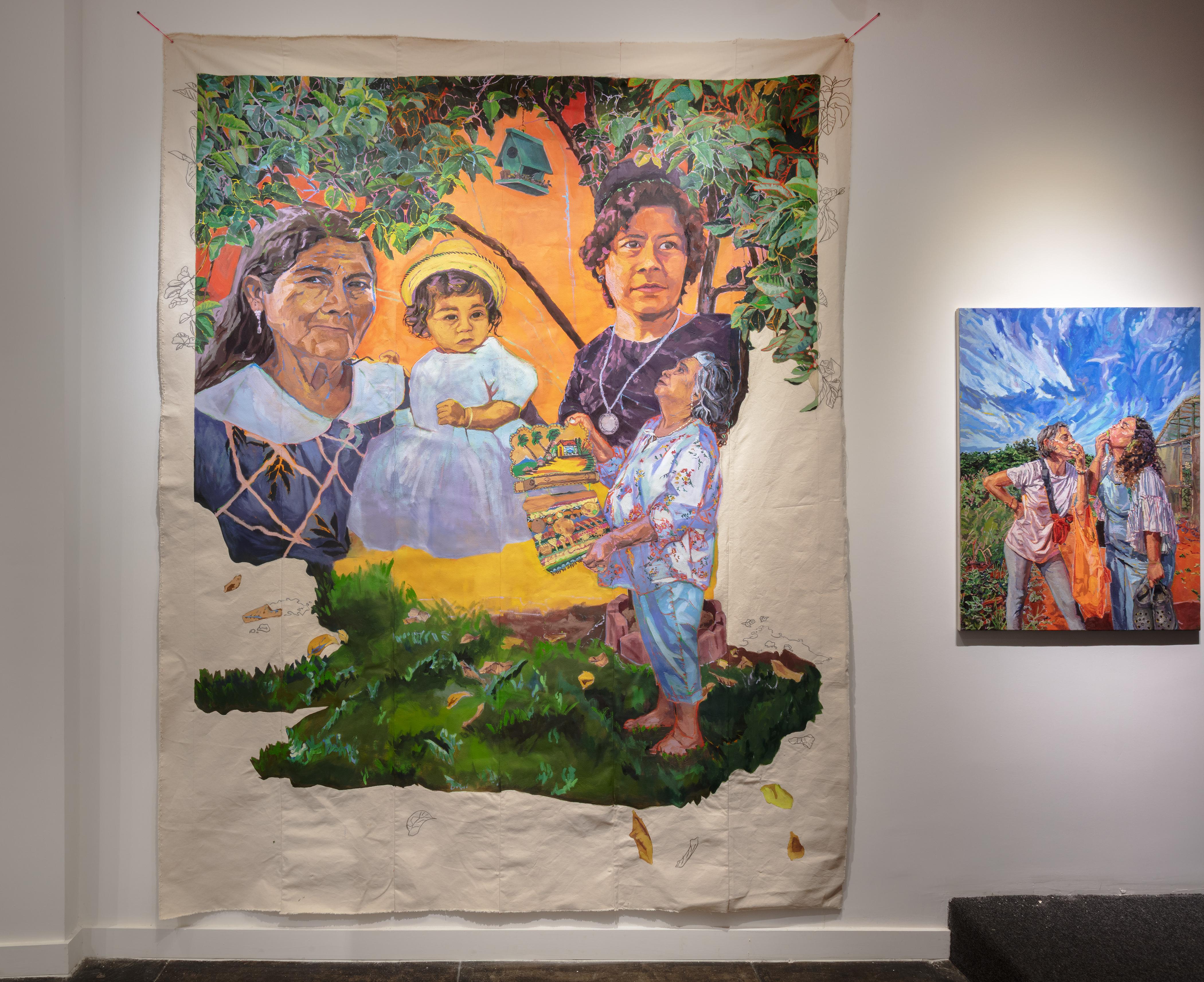Kiara Aileen Machado is a contemporary artist born in Lynwood, California who depicts and explores the construction of identity, familial lineage, intergenerational trauma and culture in her work. She obtained her bachelor’s degree in painting and