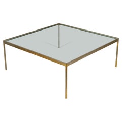 Vintage Kibrel S. Terry for Scope Reductive Square Nickel Cocktail / Coffee Table