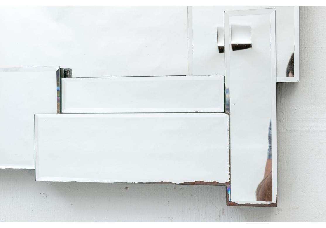Contemporary Kichler Xana Post Modern Style Pieced Beveled Mirror For Sale