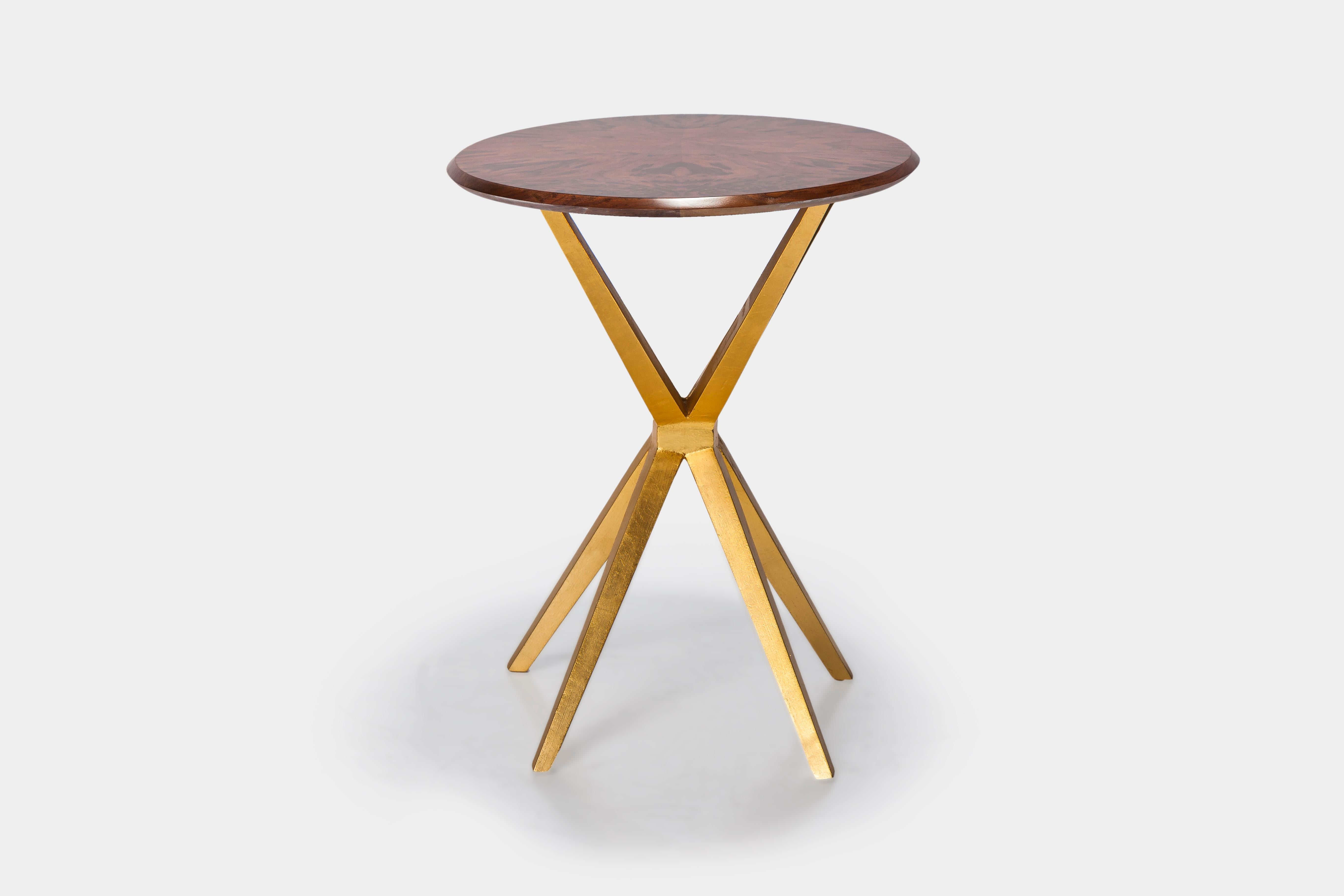 Modern Kick Wood Side Table by Jean Louis Deniot for Marc de Berny For Sale