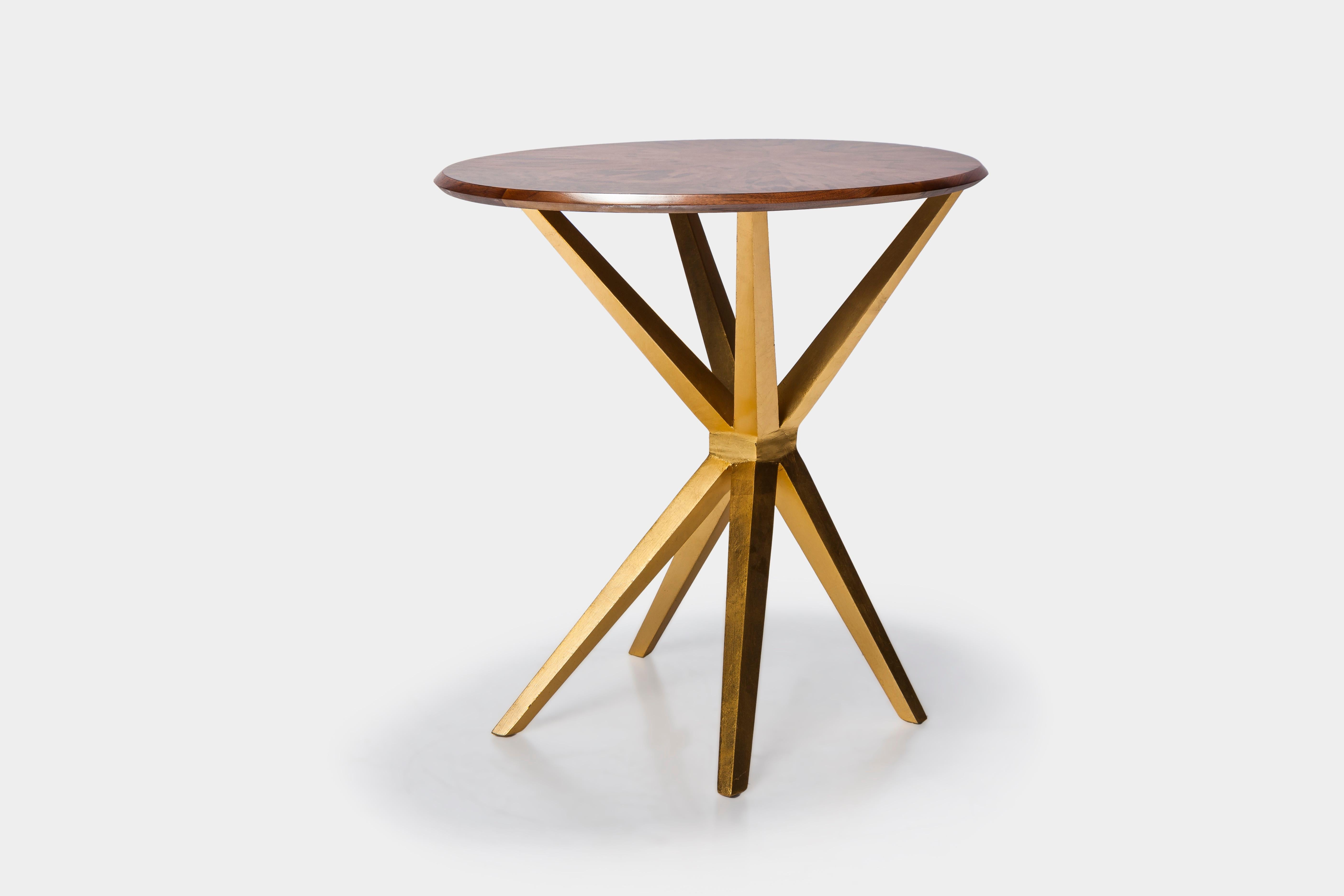 British Kick Wood Side Table by Jean Louis Deniot for Marc de Berny For Sale