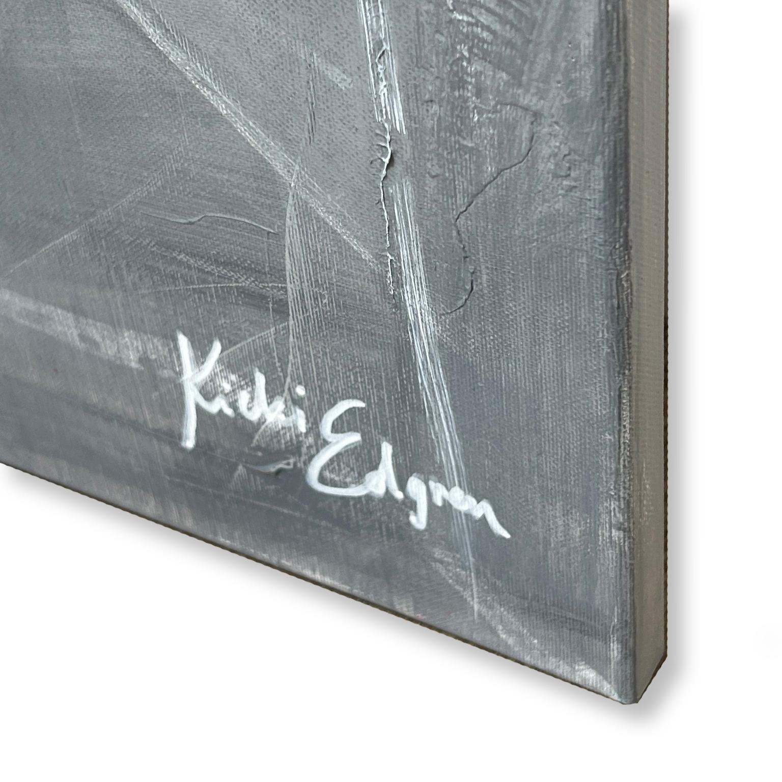«ough » - Peinture figurative à l'acrylique de l'artiste suédois Kicki Edgren en vente 2