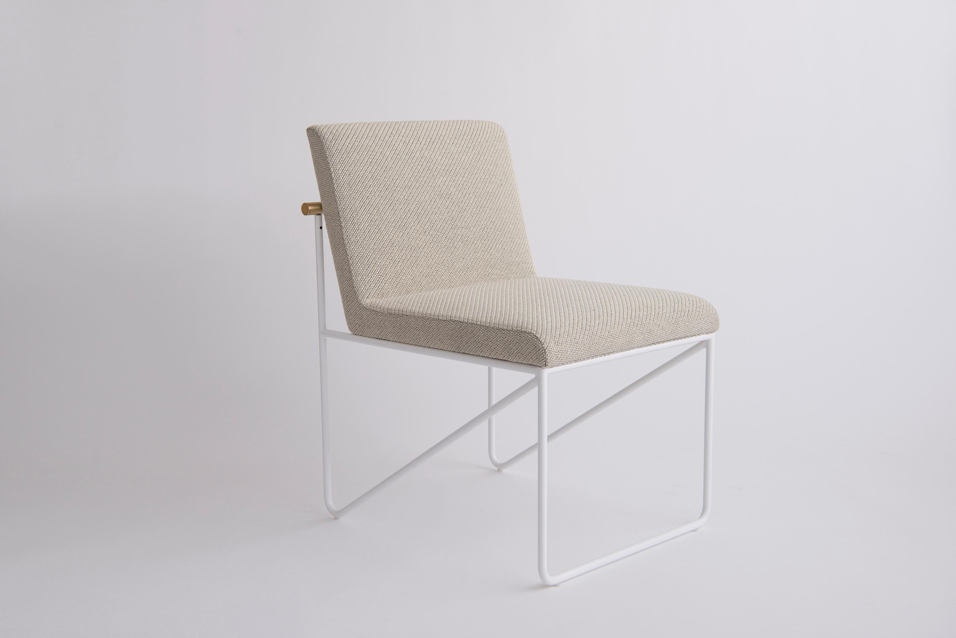 Modern Kickstand Armless Side Chair by Phase Design For Sale