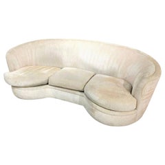 Kidney Bean Crescent Shaped Curved Sofa