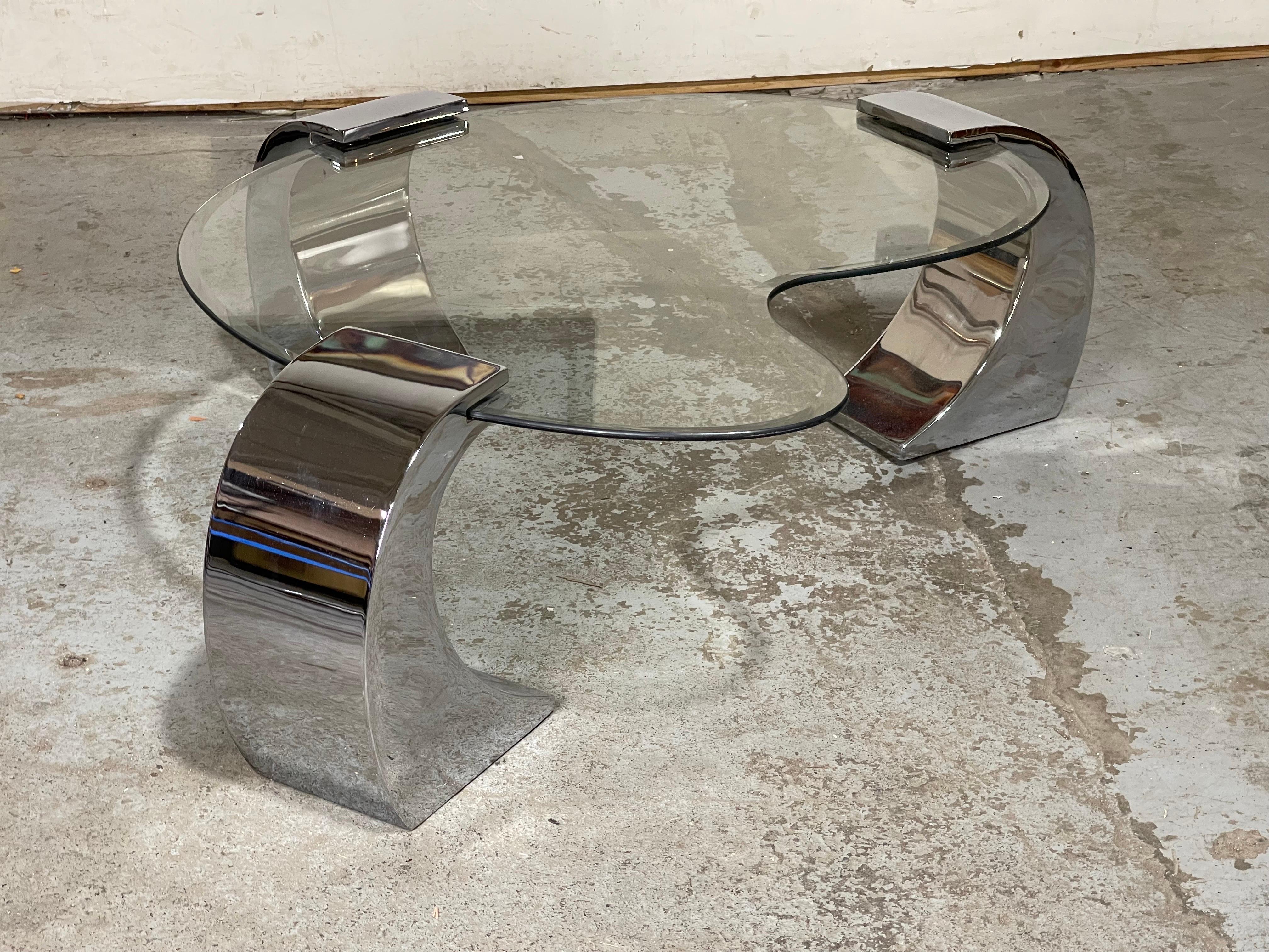 Kidney Shape Coffee Table after Karl Springer 9