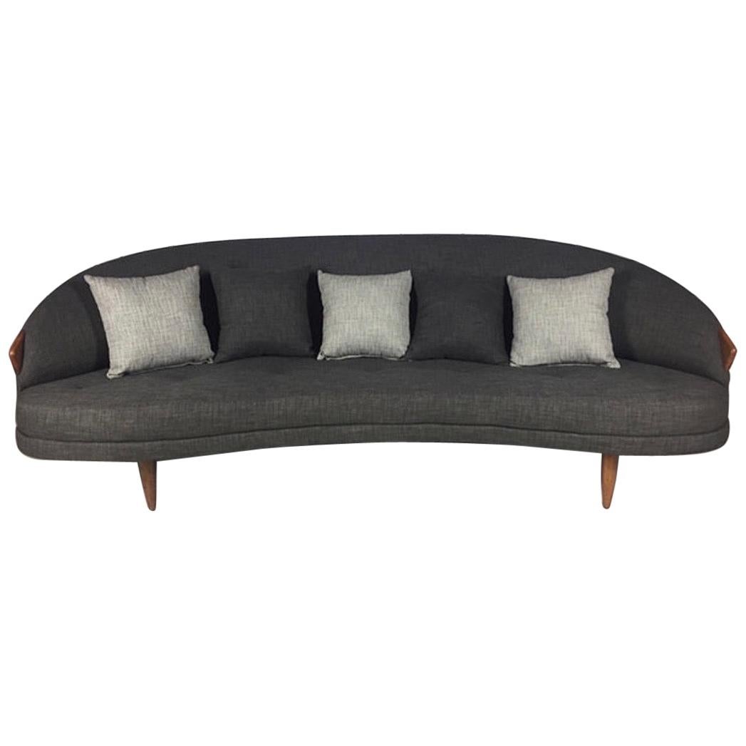 Kidney Shaped Adrian Pearsall for Craft Associates Sofa Model 2010-S Perfect