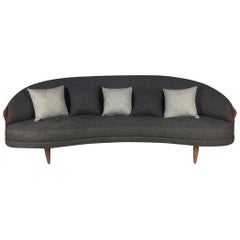 Vintage Kidney Shaped Adrian Pearsall for Craft Associates Sofa Model 2010-S Perfect