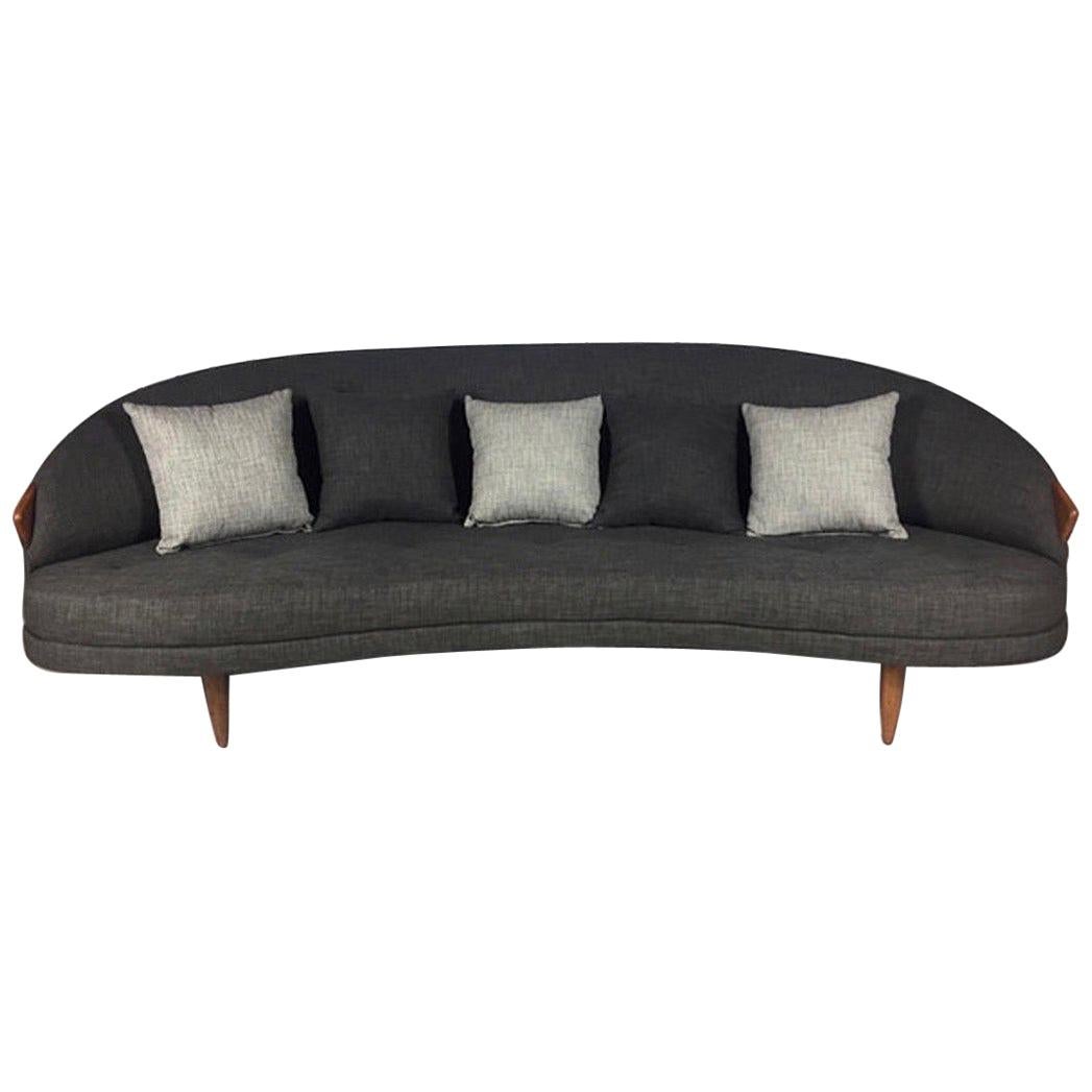 Kidney Shaped Adrian Pearsall for Craft Associates Sofa Model 2010s Perfect