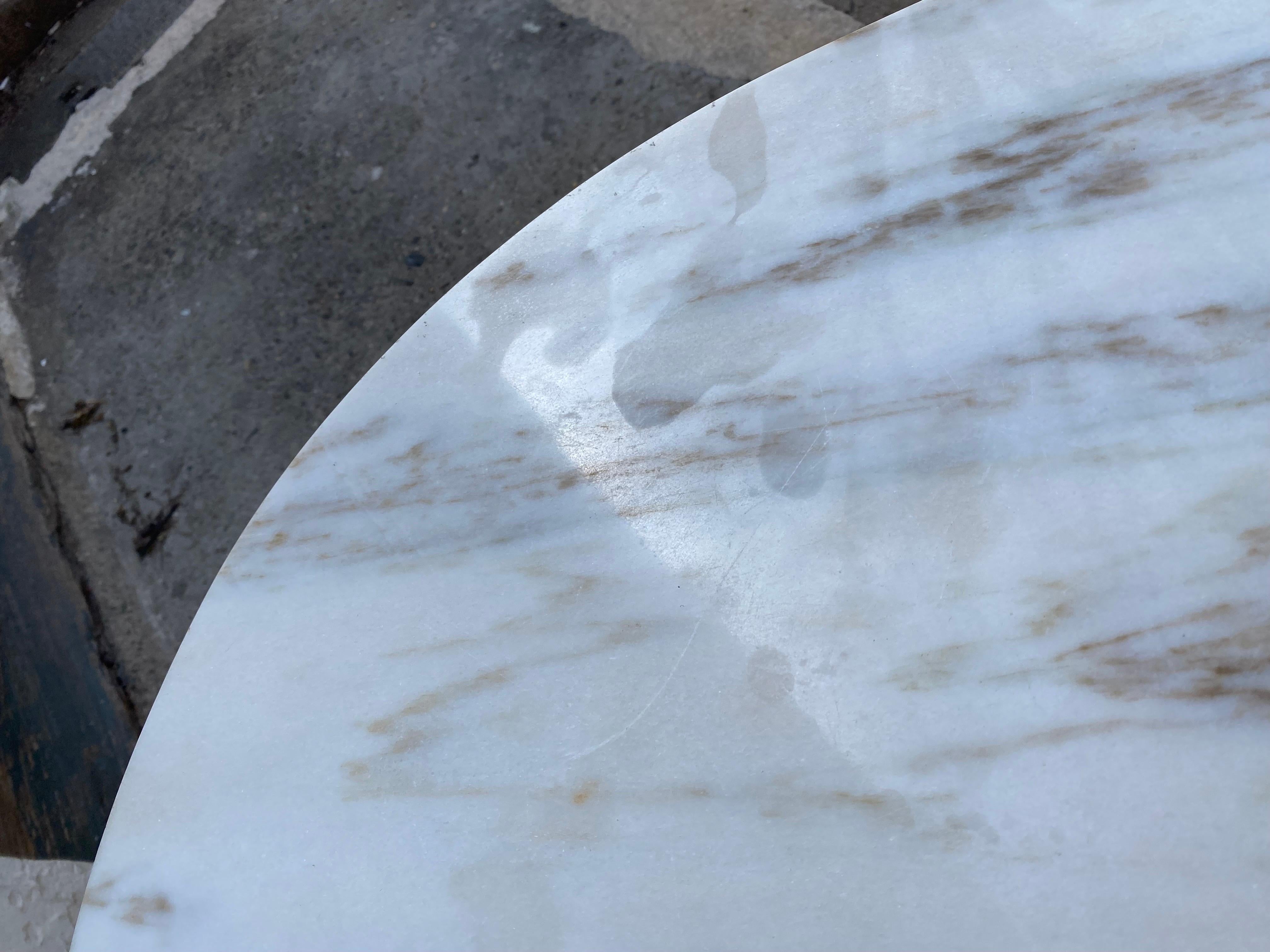 Kidney Shaped Marble Side Tables 1