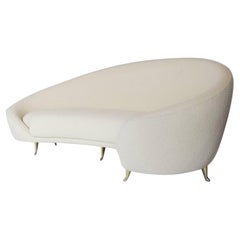 Kidney Shaped Mid Century Sofa by Bourgeois Boheme Atelier