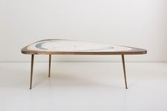 Kidney-Shaped Mosaic Coffee Table by Berthold Müller Oerlinghausen, Germany