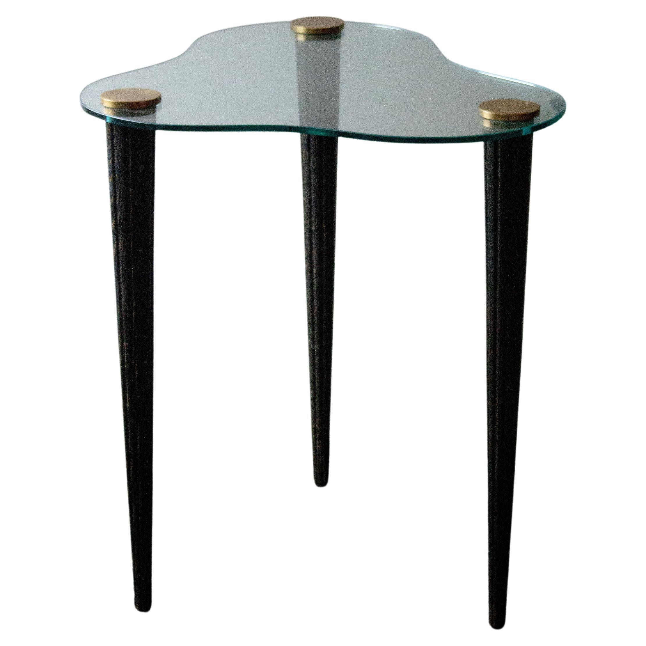 Kidney-Shaped Side Table in the Style of Gilbert Rohde