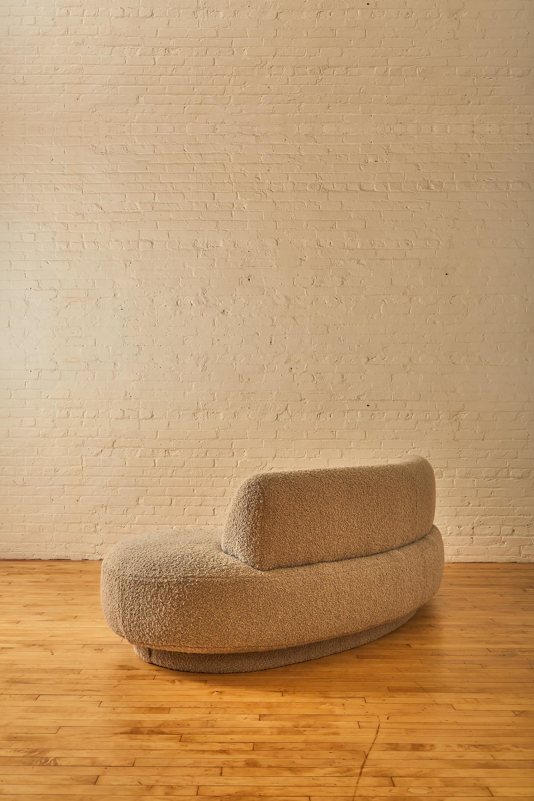 Bouclé Kidney Sofa by Vladamir Kagan