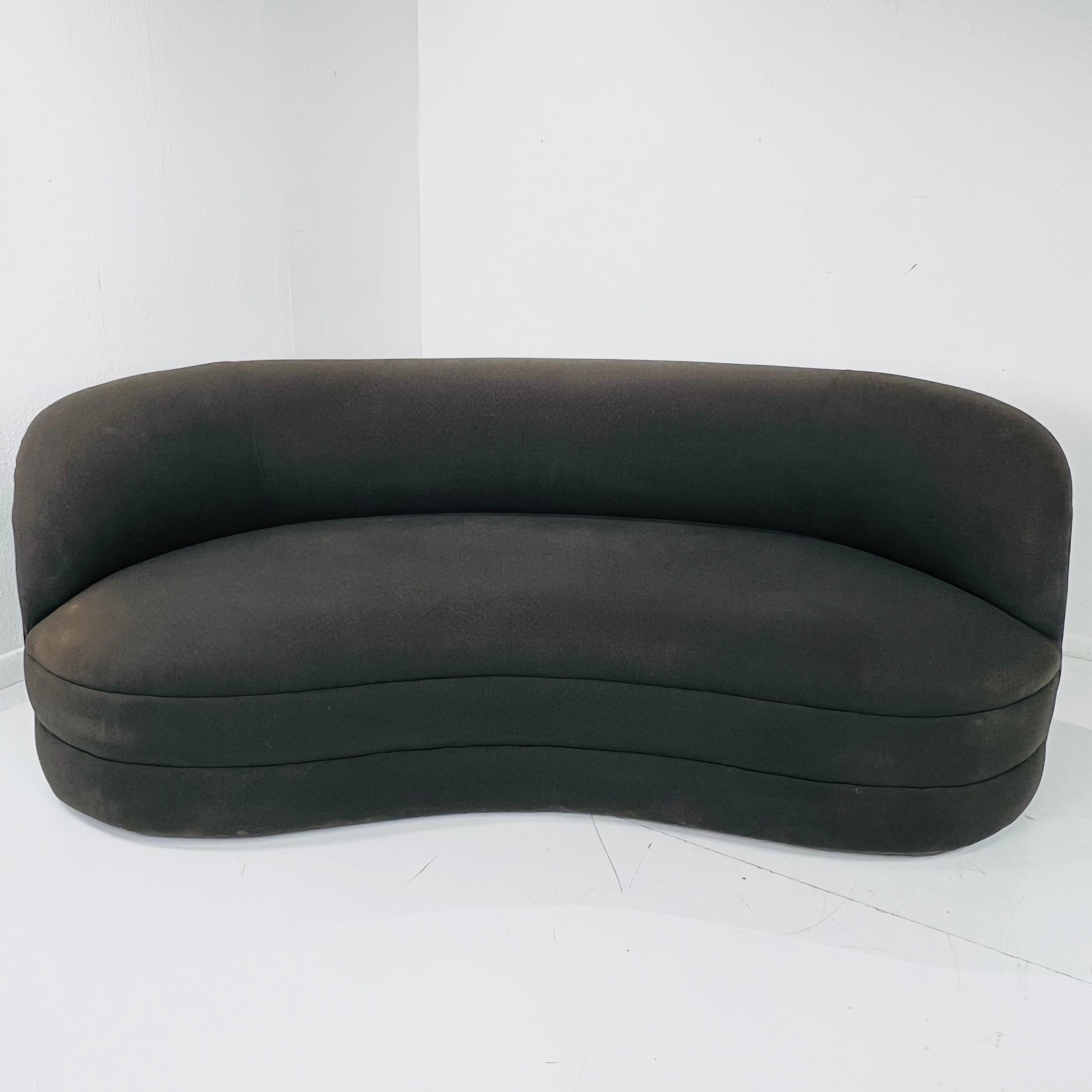 Kidney Sofa in the Style of Vladimir Kagan For Sale 8