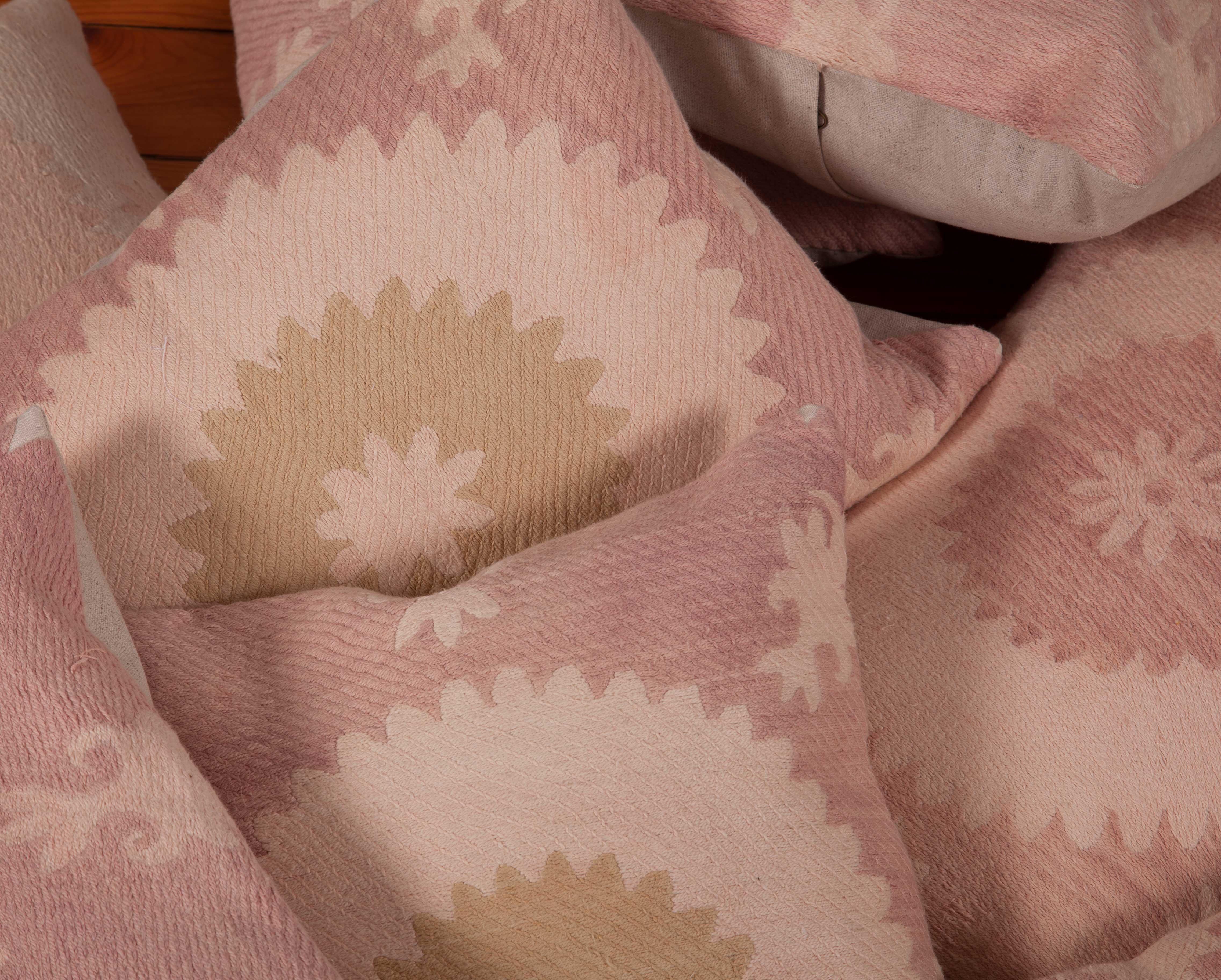 Kidney Suzani Pillows Fashioned from a Mid-20th Century Suzani 1