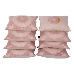 Retro Kidney Suzani Pillows Fashioned from a Mid-20th Century Suzani