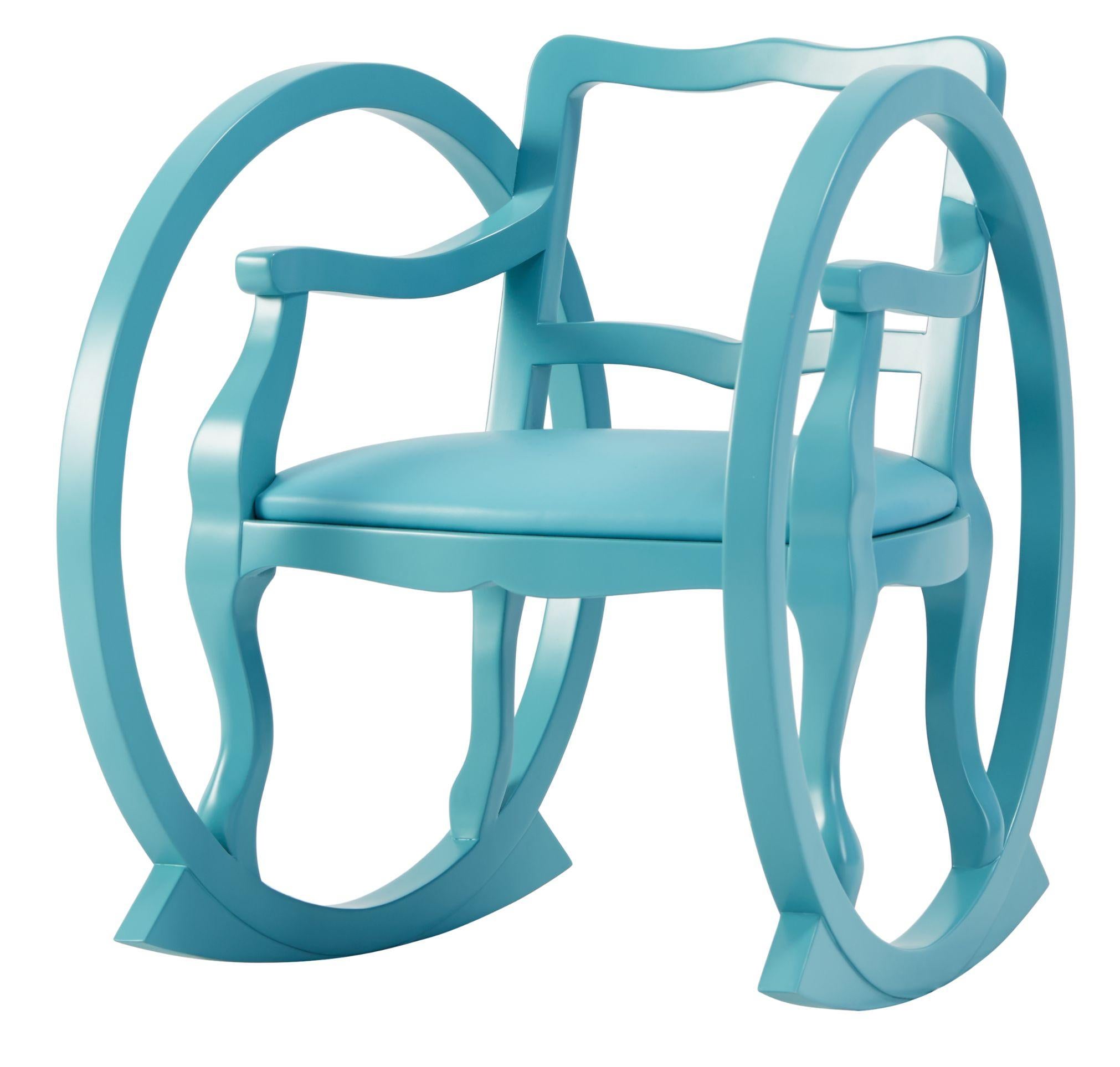 French Kids Contemporary Rocking Chair Designed by Thomas Dariel
