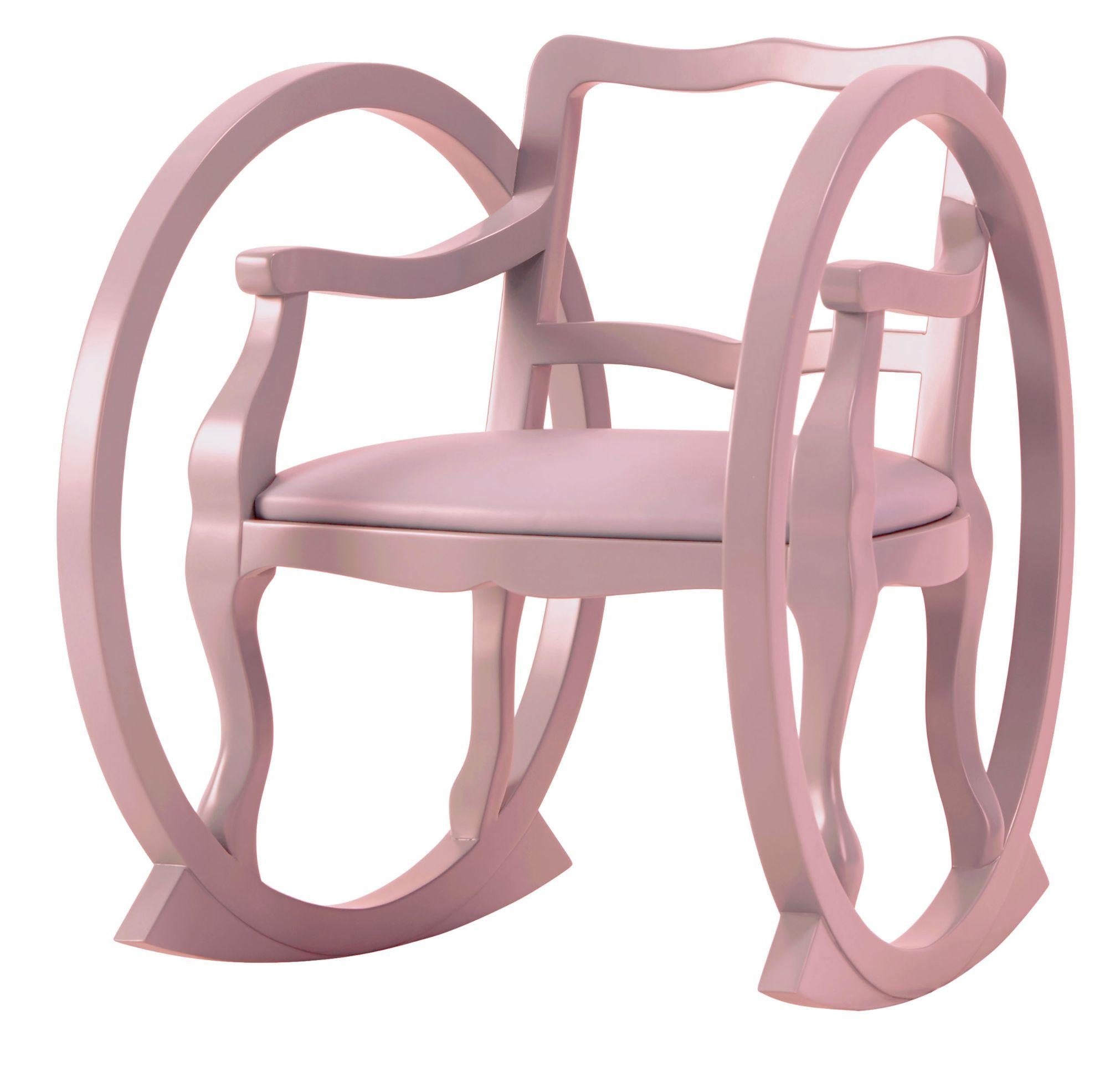 Beech Kids Contemporary Rocking Chair Designed by Thomas Dariel