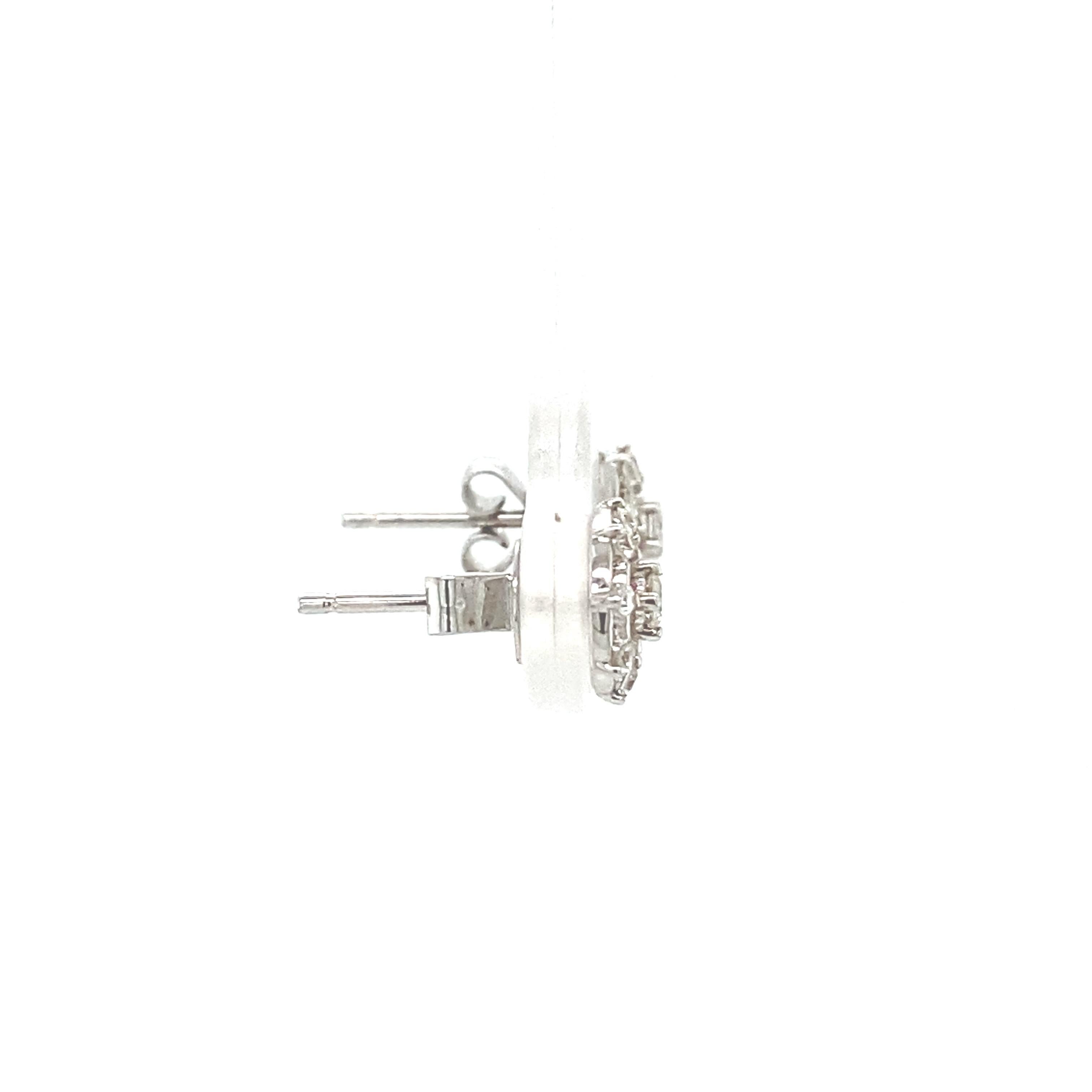 Pendientes de oro macizo de 14k con diamantes en forma de rueda para niños en venta 2