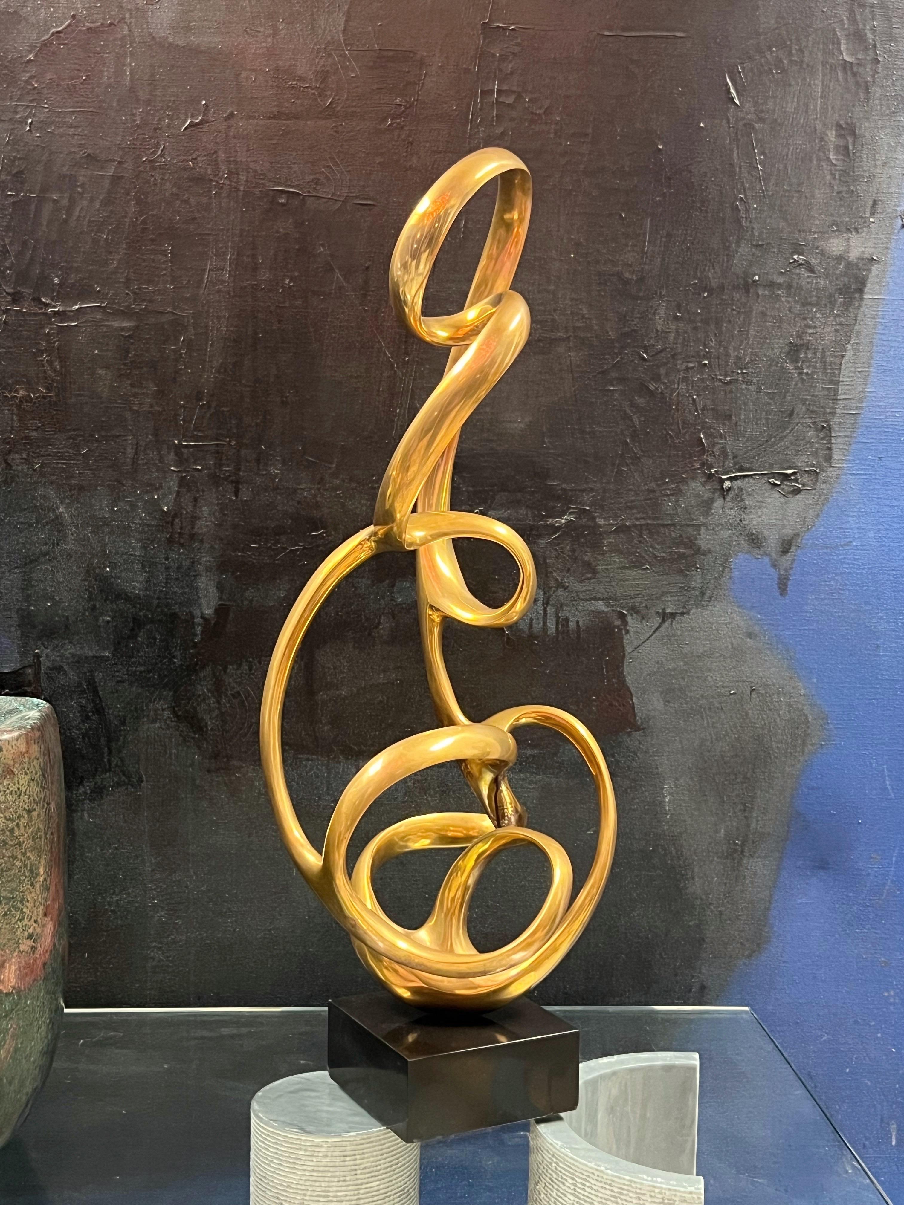 Canadian Kieff Antonio Grediaga Large Abstract Bronze Sculpture 1/5