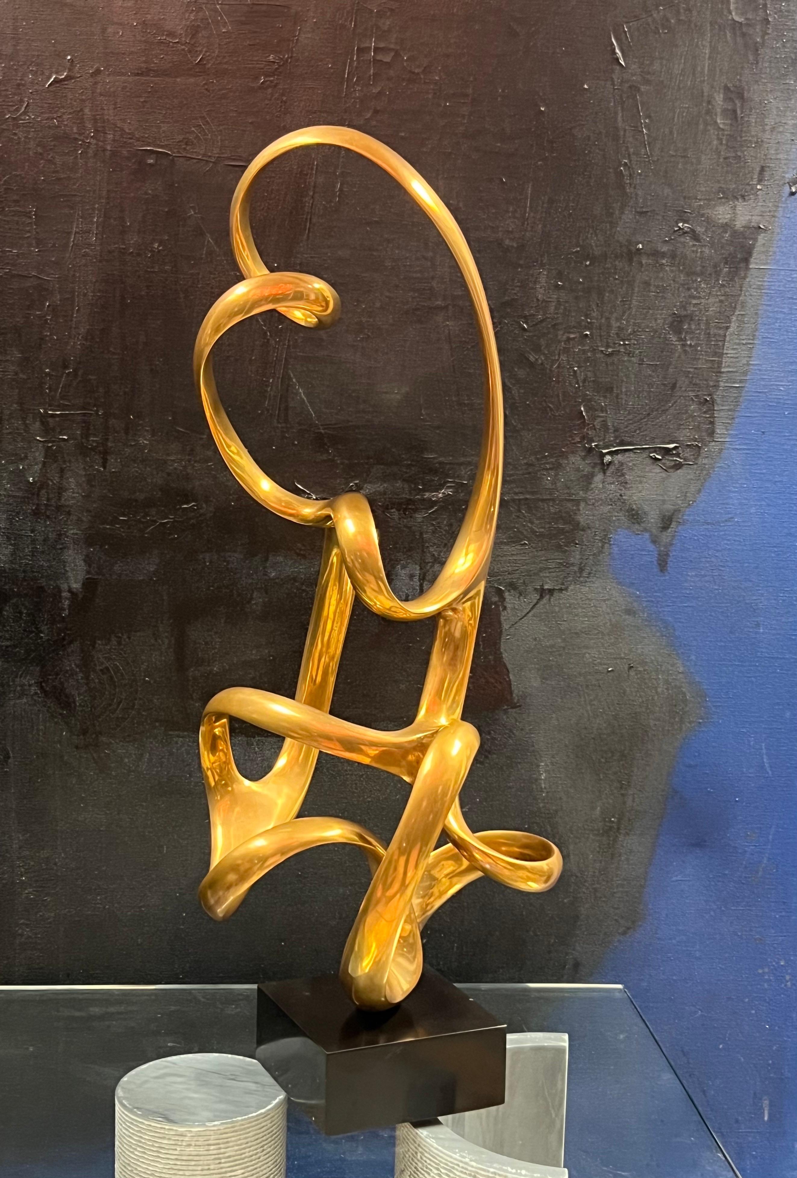 Late 20th Century Kieff Antonio Grediaga Large Abstract Bronze Sculpture 1/5