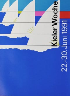 Kiel Week (Kieler Woche) Original Poster by Ben Bos, 1991