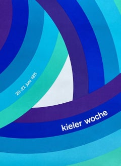 Kiel Week (Kieler Woche) Original Poster by Bruno K. Wiese, 1971