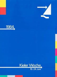 Kiel Week (Kieler Woche) Original Poster by Ernest Hiestand, 1984