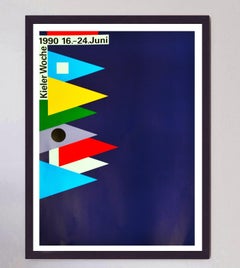 Kiel Week (Kieler Woche) Original Poster by Rosmarie Tissi, 1990