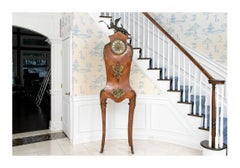 Kienzle Clock Works Louis XV Style Tall Case Clock w/Bronze Figural Top