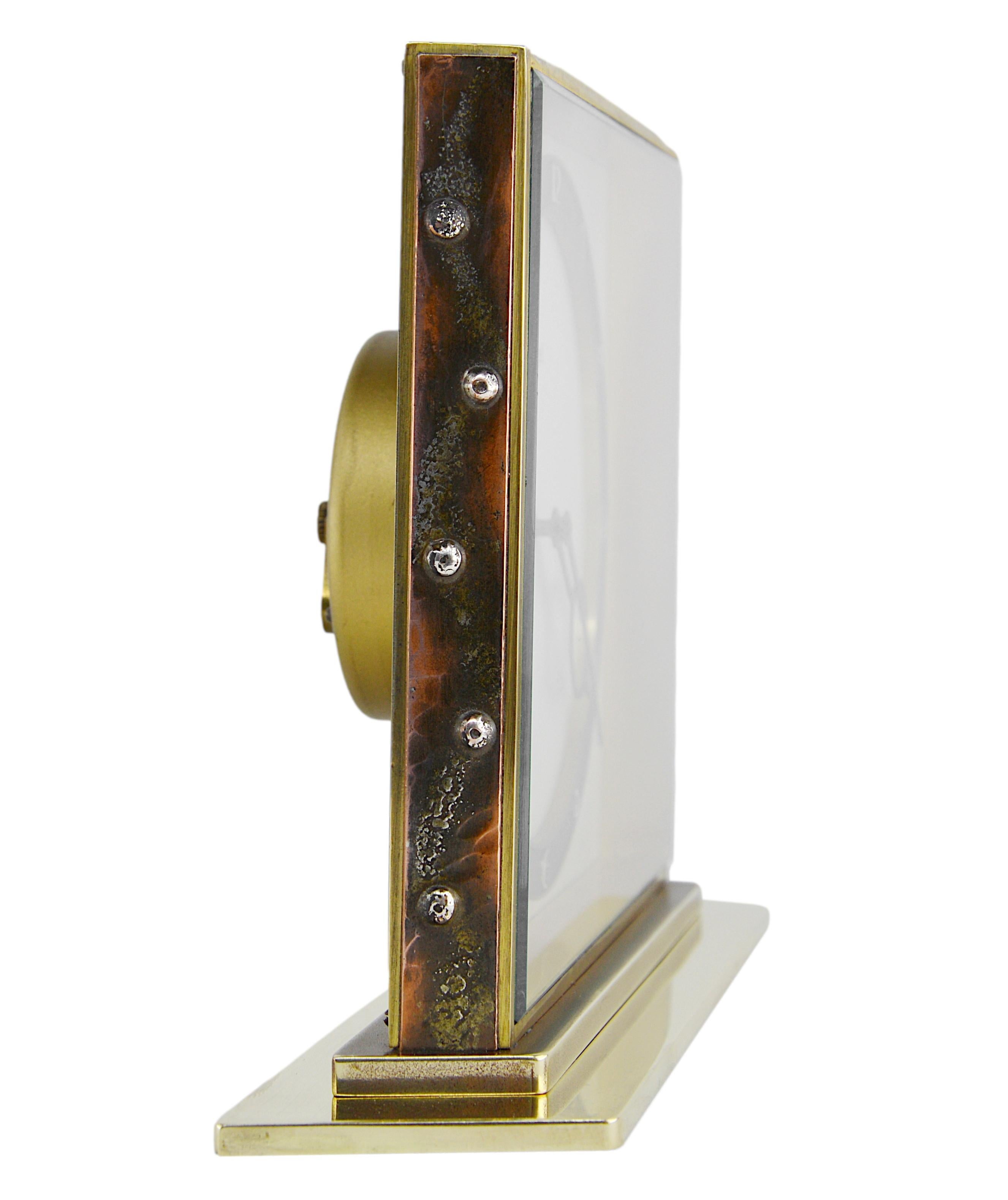 Mid-Century Modern Kienzle German Midcentury Table Clock, 1950s For Sale
