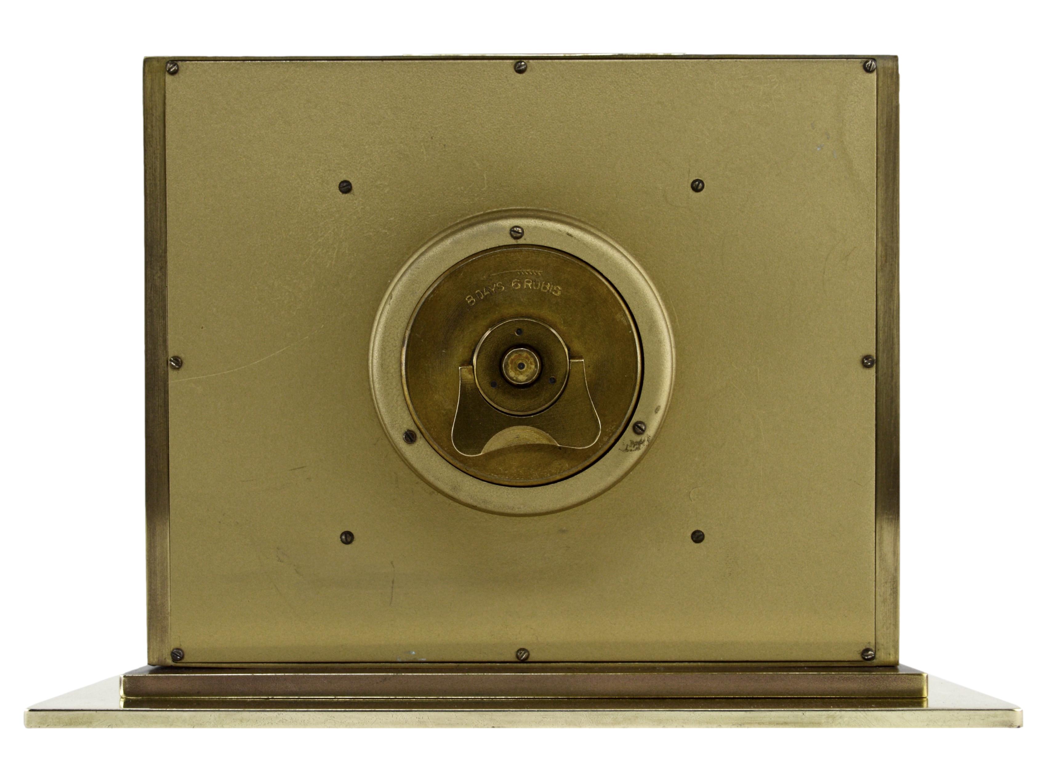 Kienzle German Midcentury Table Clock, 1950s In Excellent Condition For Sale In Saint-Amans-des-Cots, FR