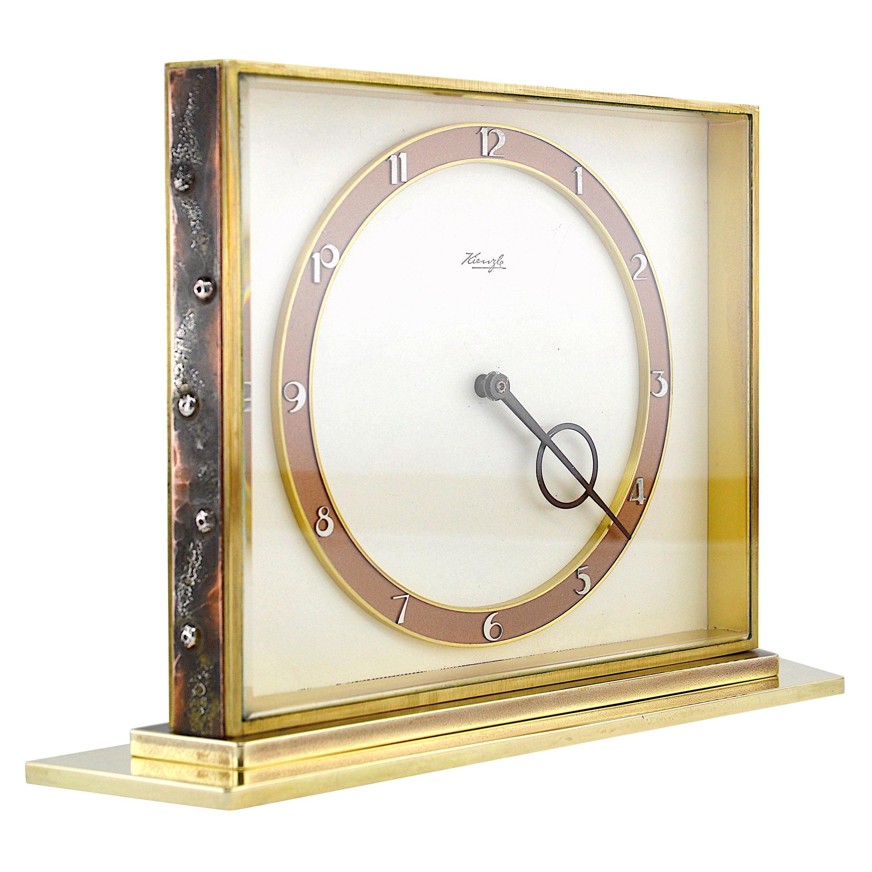 Hermle Bauhaus Art Deco clock Vintage desk clock Mid century modern German desk clock, Mid century clock Home decor Clocks