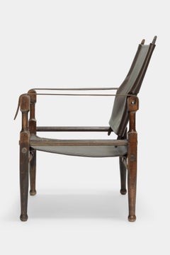 Kienzle Safari Chair by Wohnbedarf 1950s with New Leather