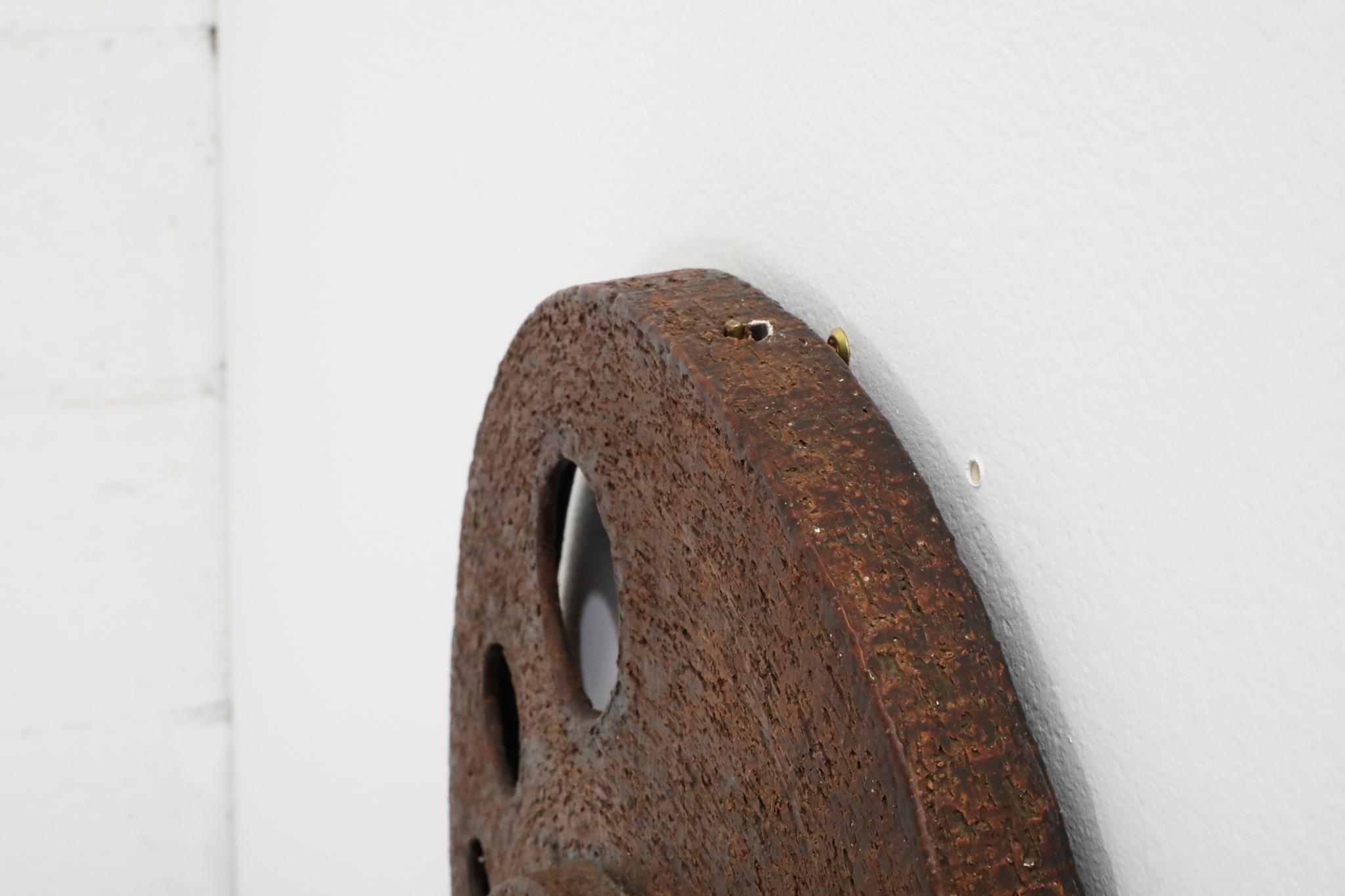 Kienzle Uhren Brutalist Wall Mount Ceramic Clock, 1970s German For Sale 6