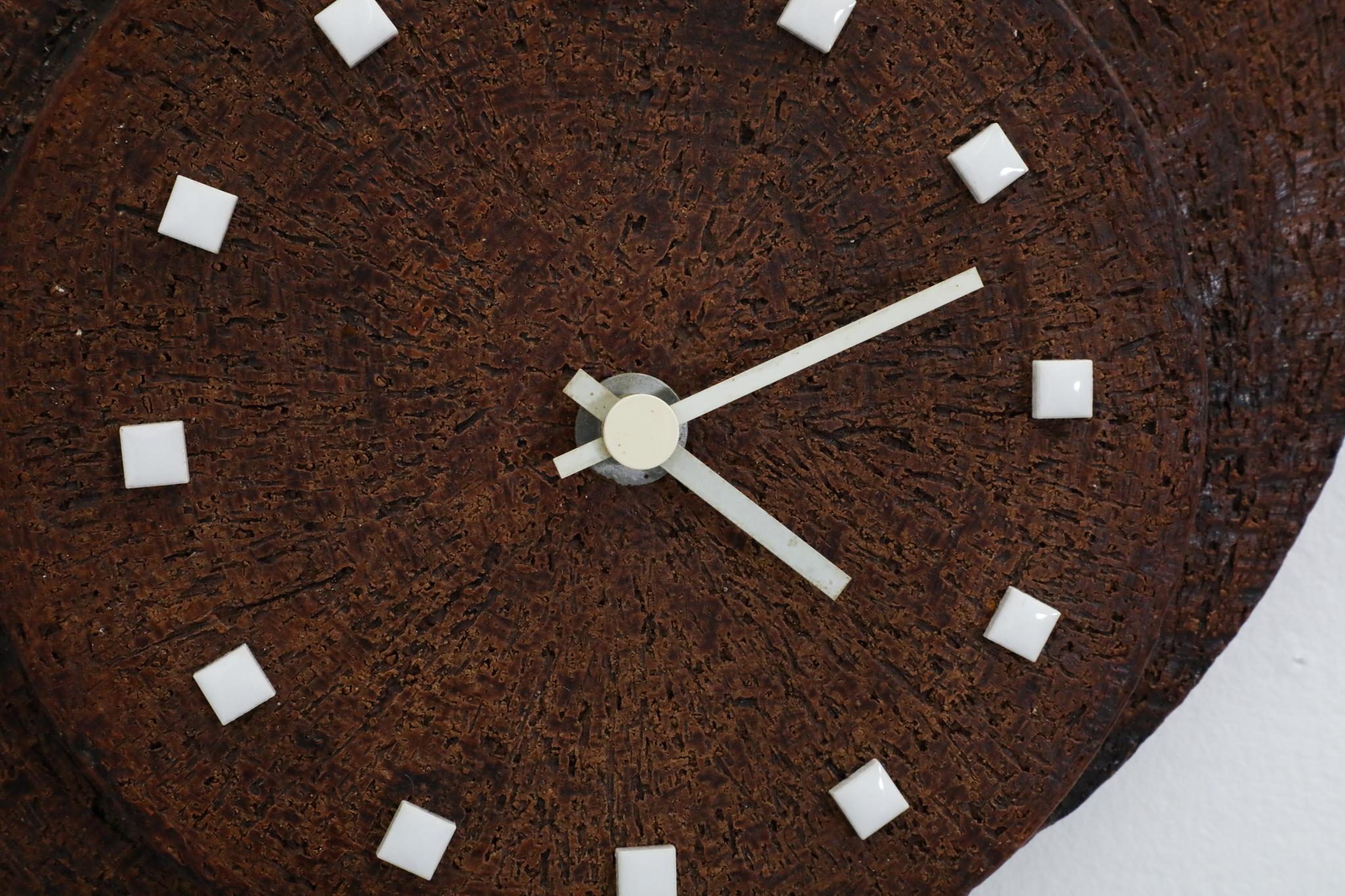 Kienzle Uhren Brutalist Wall Mount Ceramic Clock, 1970s German For Sale 7