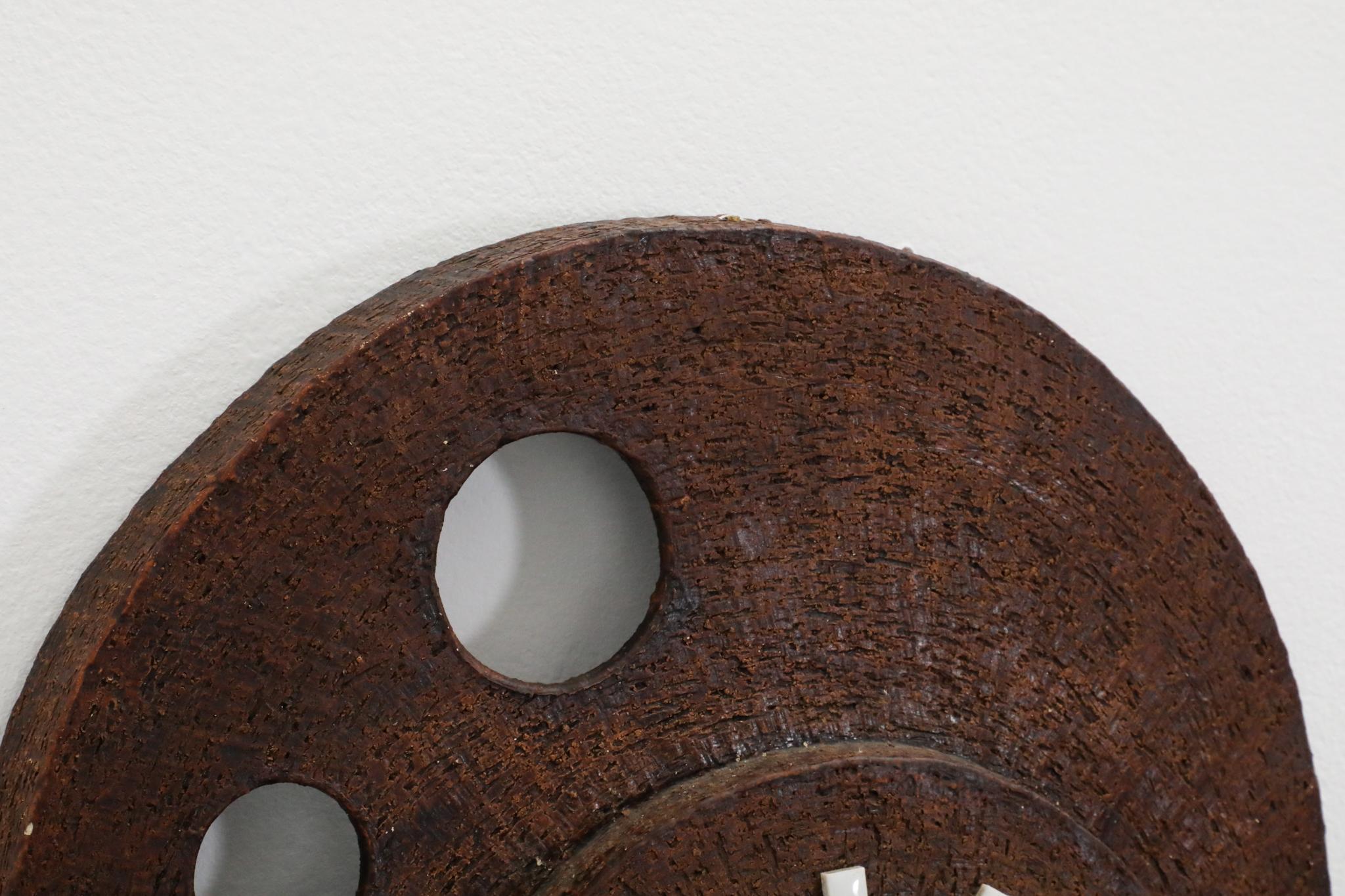 Kienzle Uhren Brutalist Wall Mount Ceramic Clock, 1970s German For Sale 2