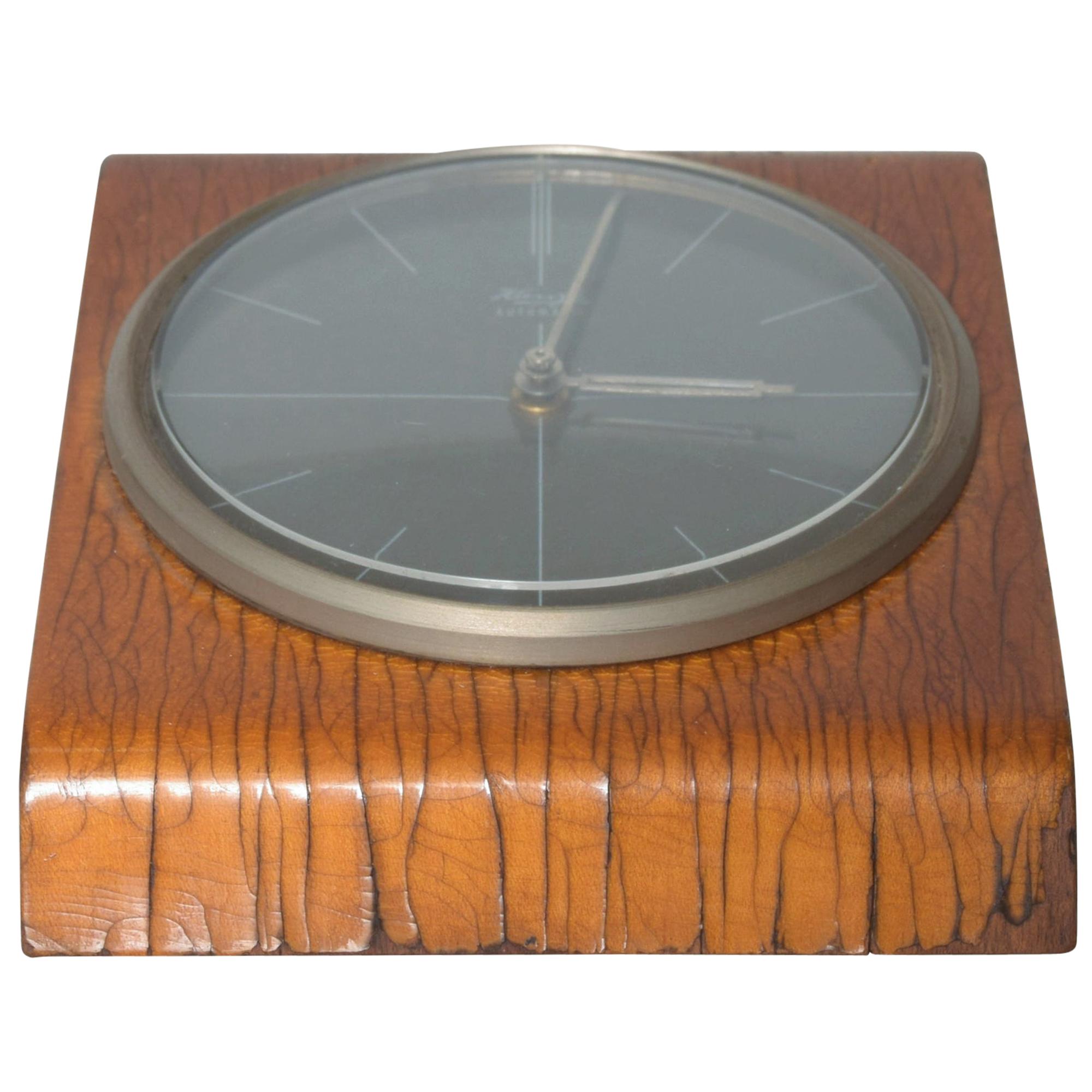 KIENZLE Modern Bentwood Desk Clock 1960s Germany