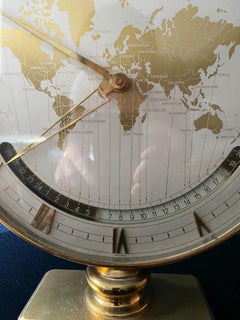 KIENZLE WORLD TIME CLOCK (Weltzeituhr), Art déco Deutschland, 1940er Jahre